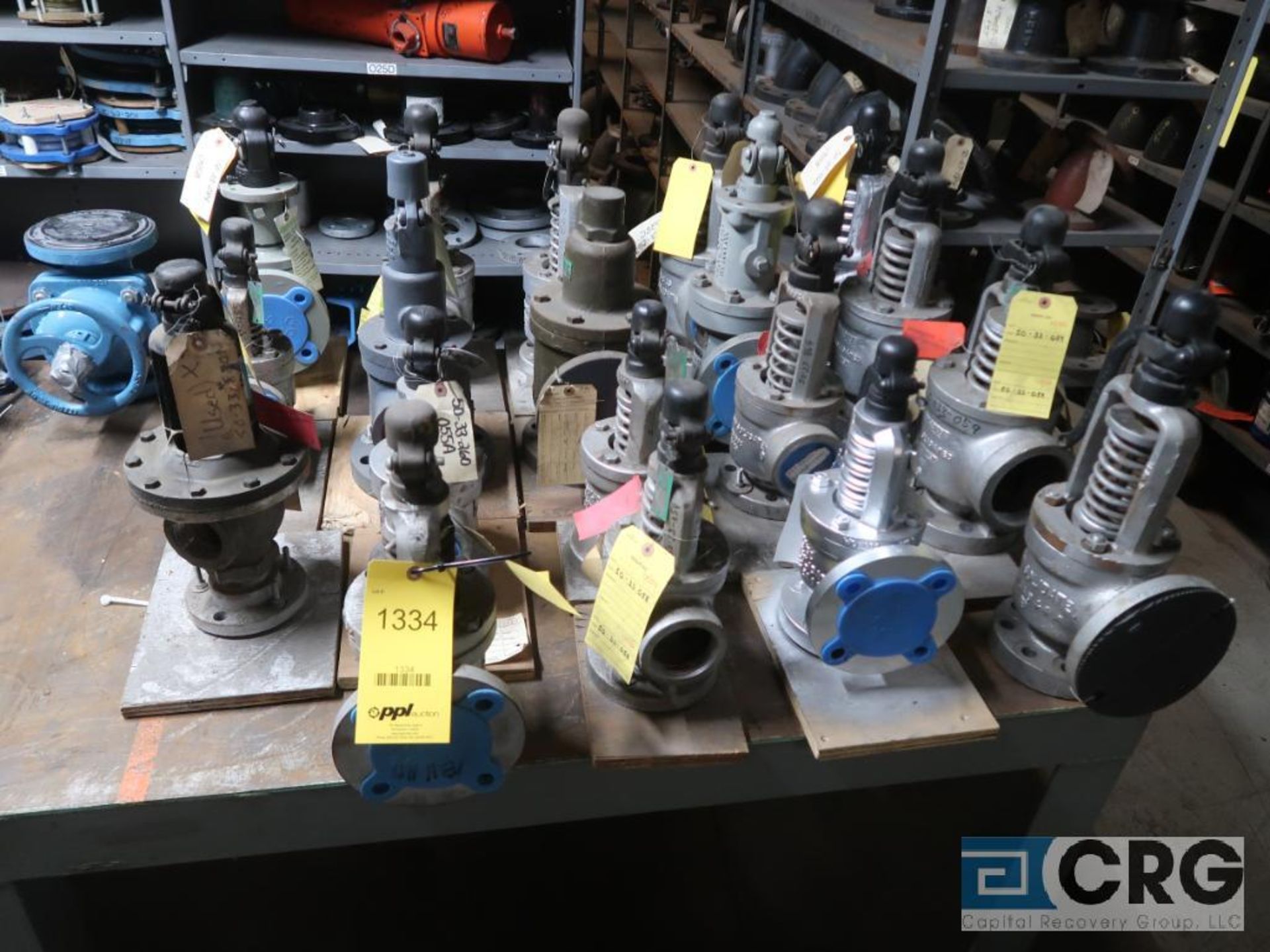 Lot of (19) assorted safety relief valves (Store Basement)