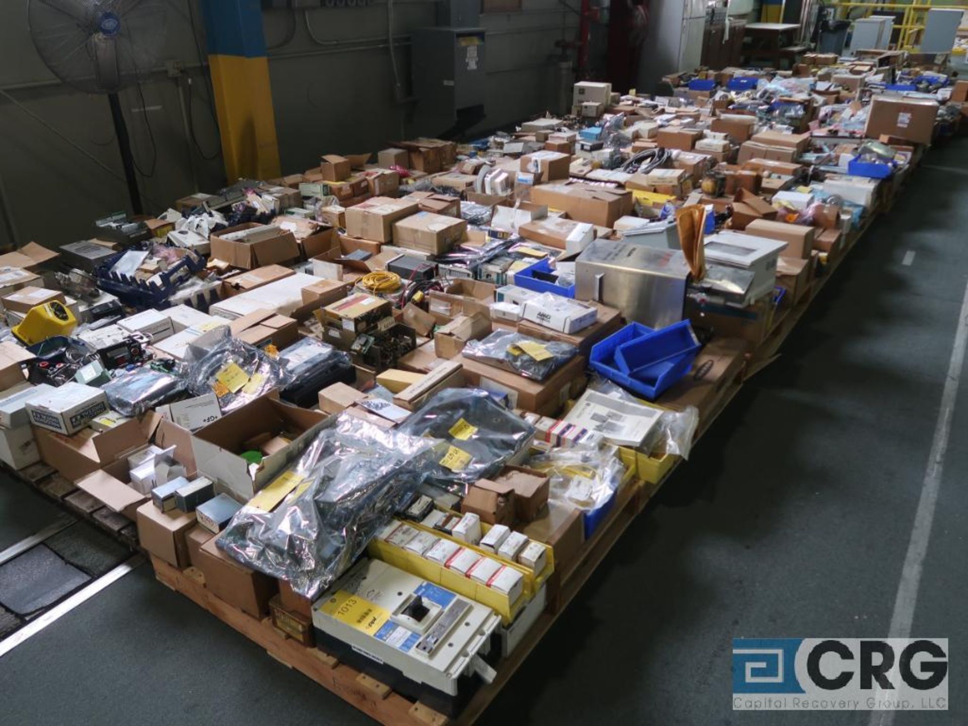 Lot of assorted electrical automation on (32) pallets including modems, sensors, breakers, touch