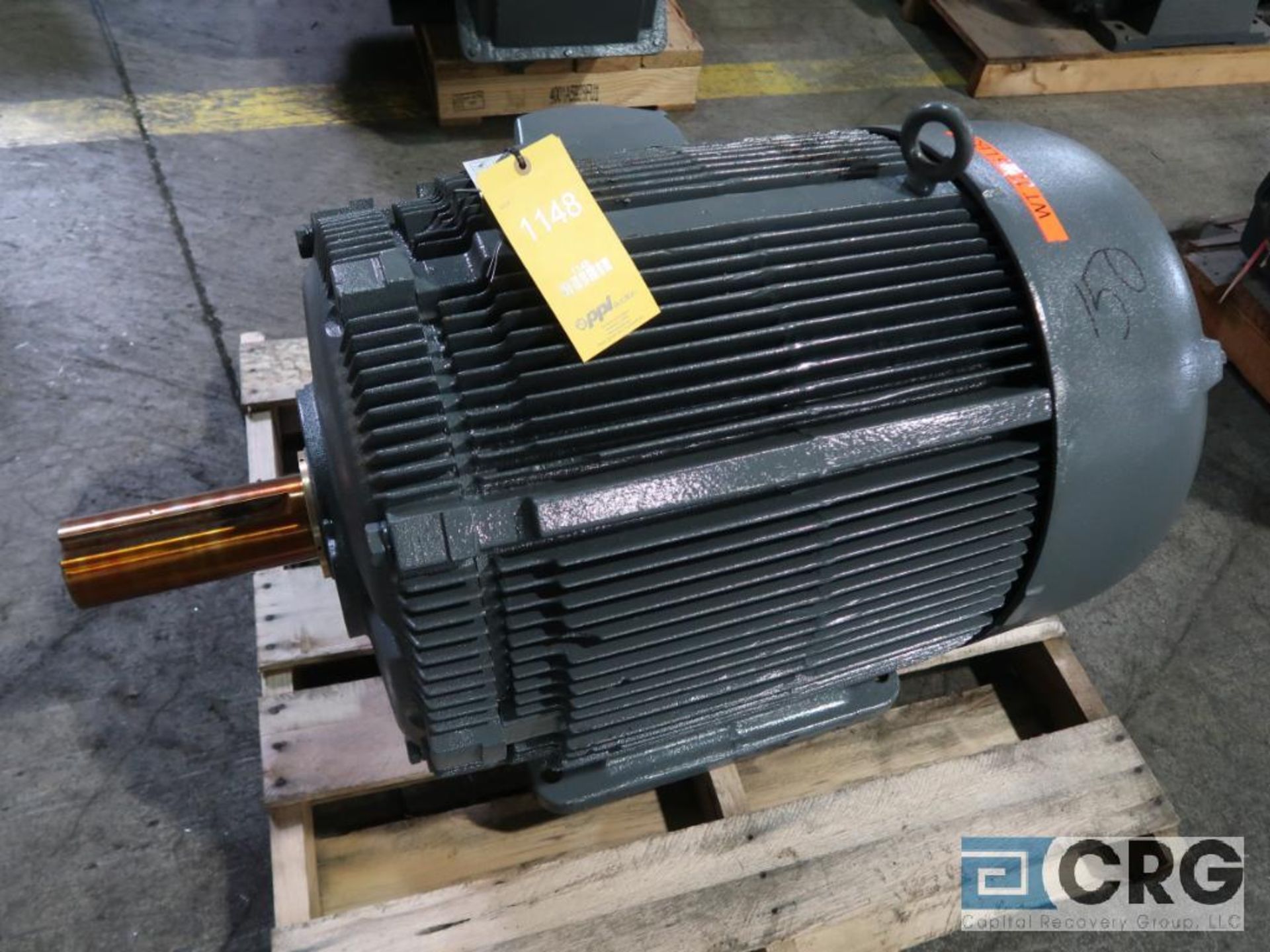 Westinghouse Life-Line T motor, 150 HP, 1,185 RPMs, 480 volt, 3 ph., 445T frame (Finish Building)