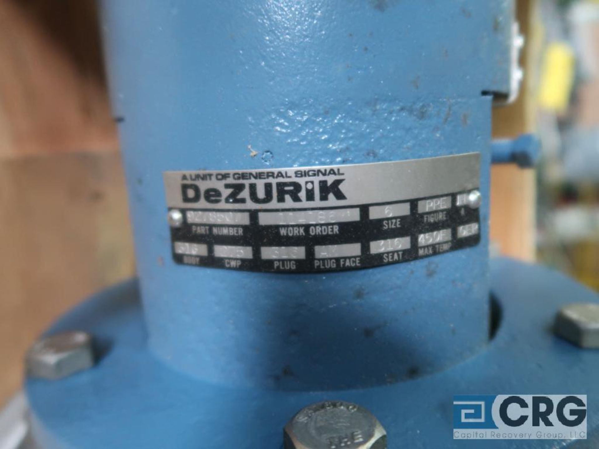 DeZurik stainless 6 in. actuator valve (Finish Building) - Image 2 of 2