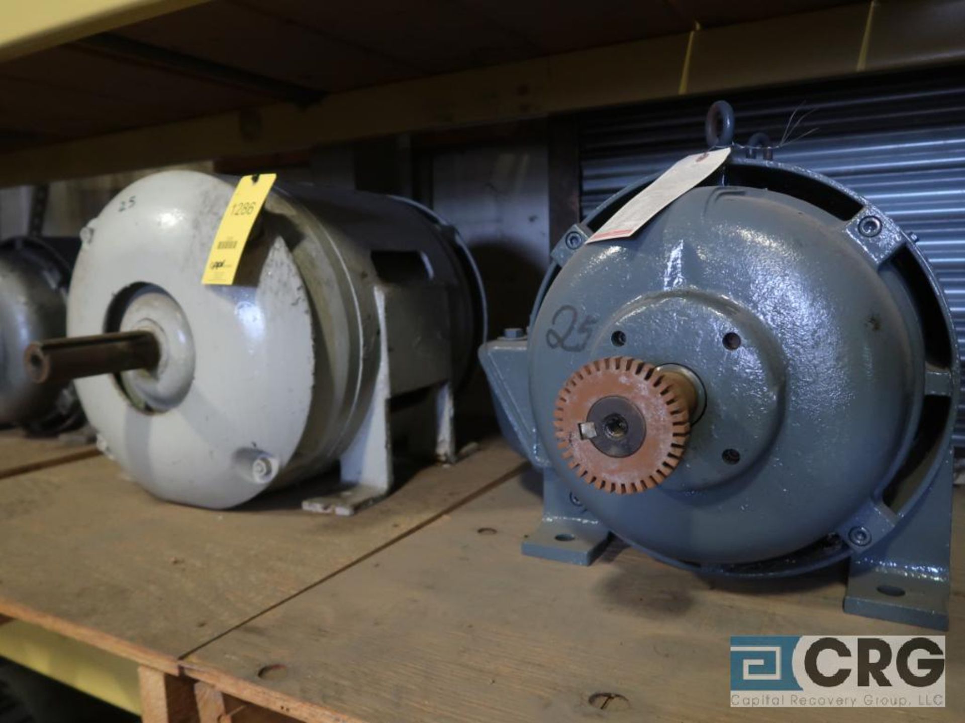 Lot of (4) assorted 25 HP motors (Motor Building)