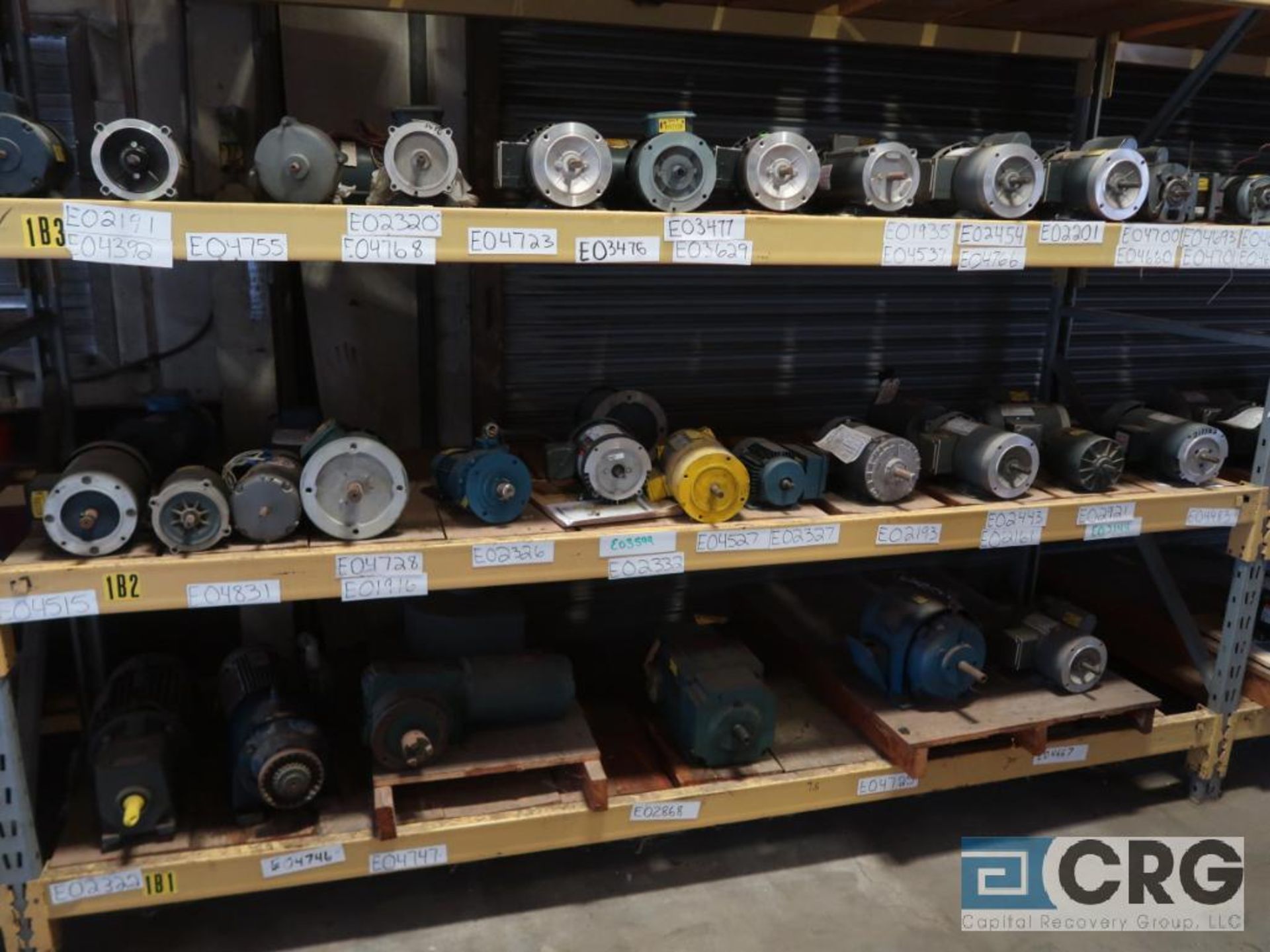 Lot of (116) assorted 5 HP and smaller motors on (9) shelves (Motor Building) - Image 2 of 3