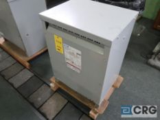 Eaton distribution transformer, 15 KVA, 240/480 volt, s/n J11M00407 (Finish Building)