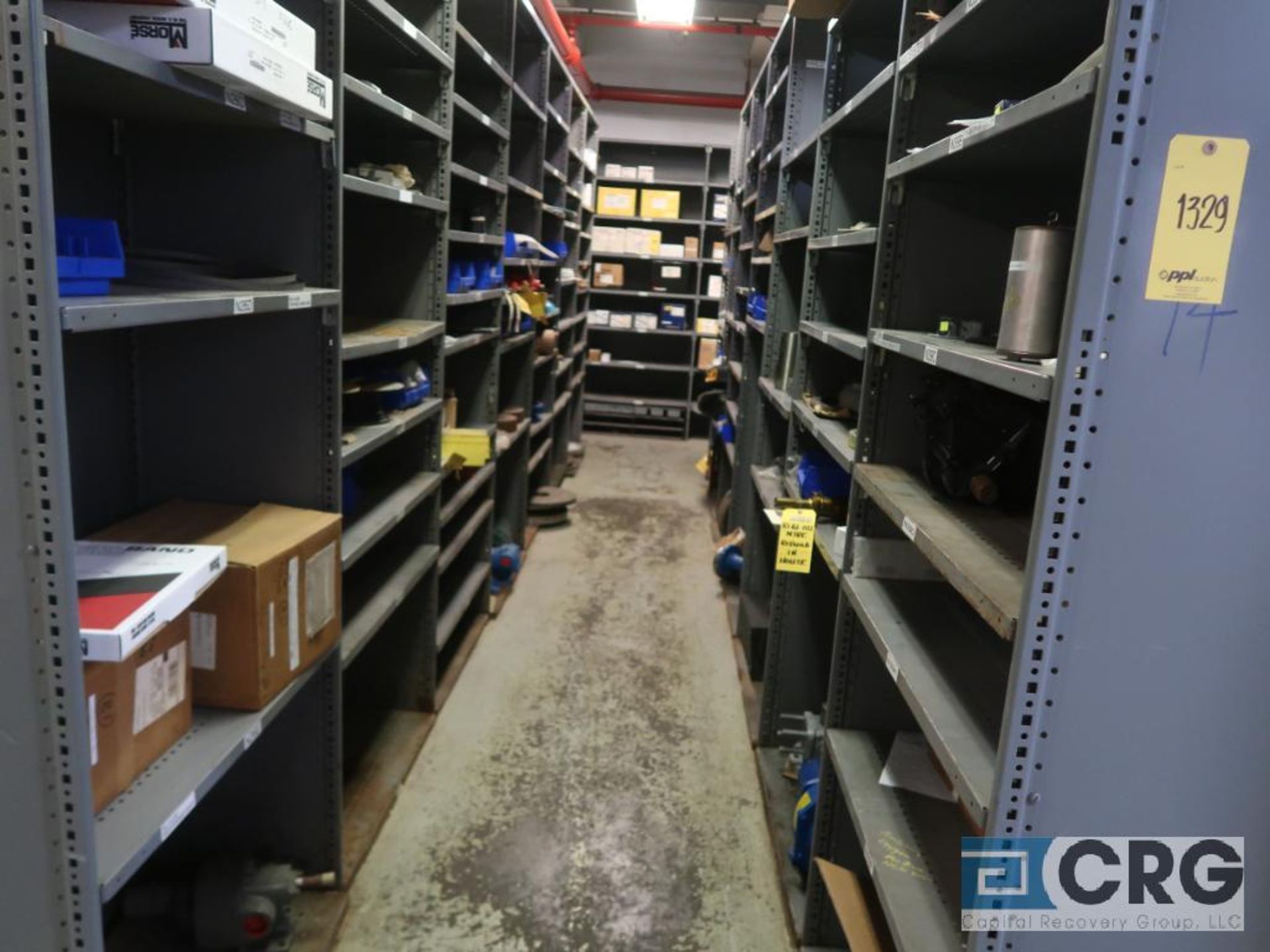 Lot of (135) sections metal shelving (Back of Stores Area) - Image 4 of 6