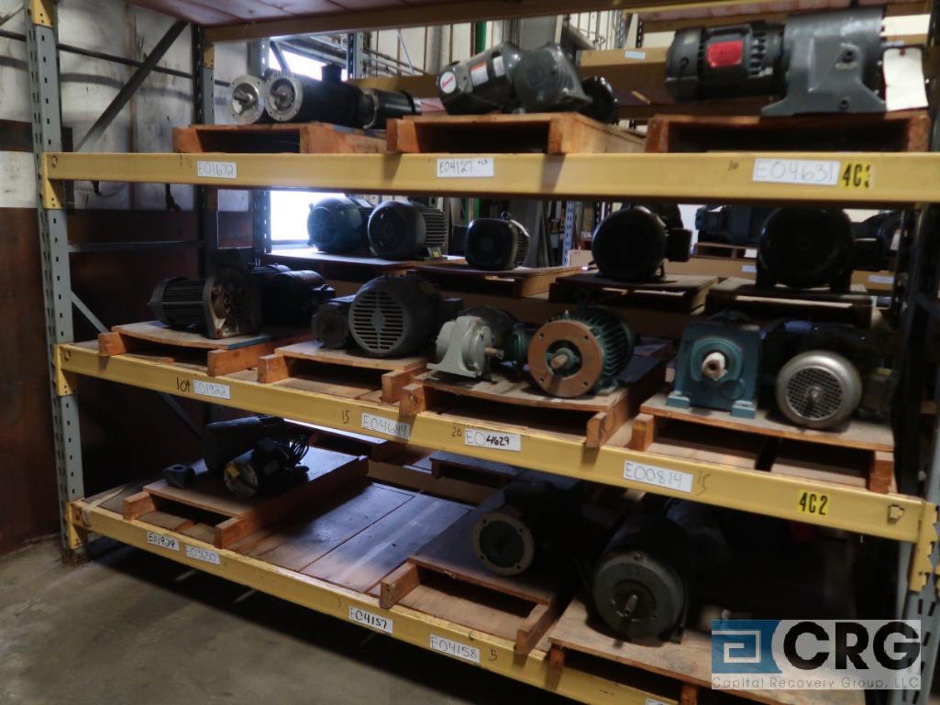 Lot of (49) assorted 5 HP and smaller motors on (6) shelves (Motor Building) - Image 2 of 2