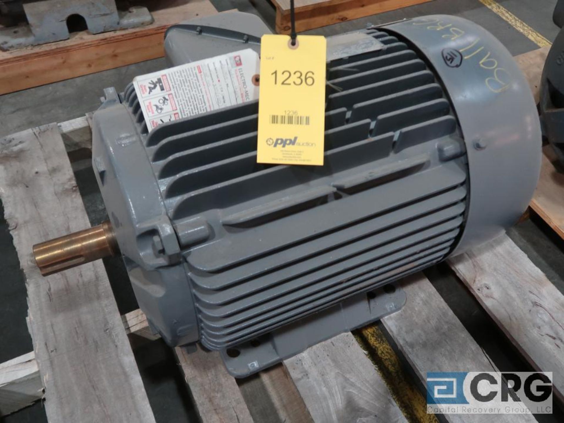 Emerson electric motor, 50 HP, 3,555 RPMs, 460-230 volt, 3 ph., 326TS frame (Finish Building)