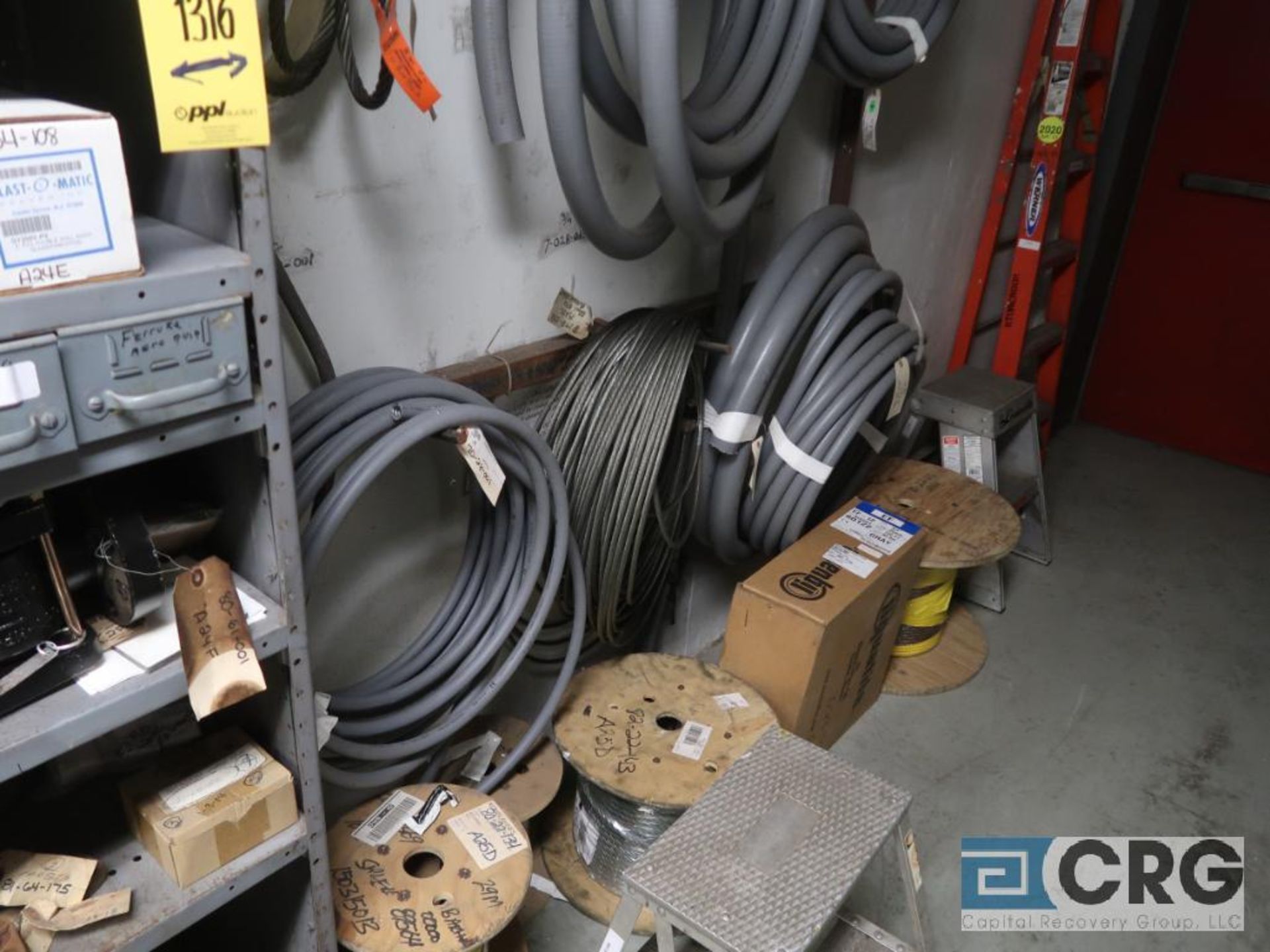 Lot of (14) sections with cable, chain, pulley, and conduit-CONTENT ONLY (Store Basement) - Image 7 of 10