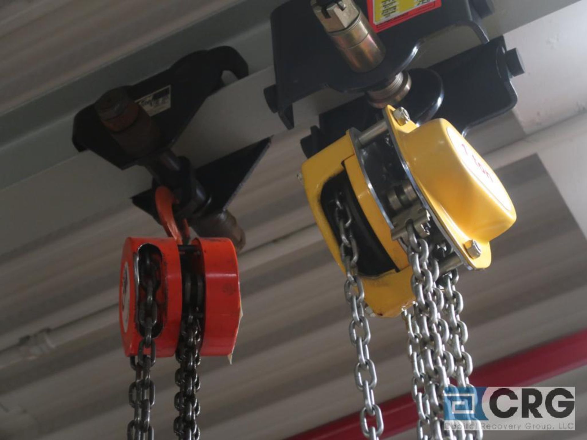 Lot of (3) chain hoists, 1/2 ton cap.-no rail (Stores Area)