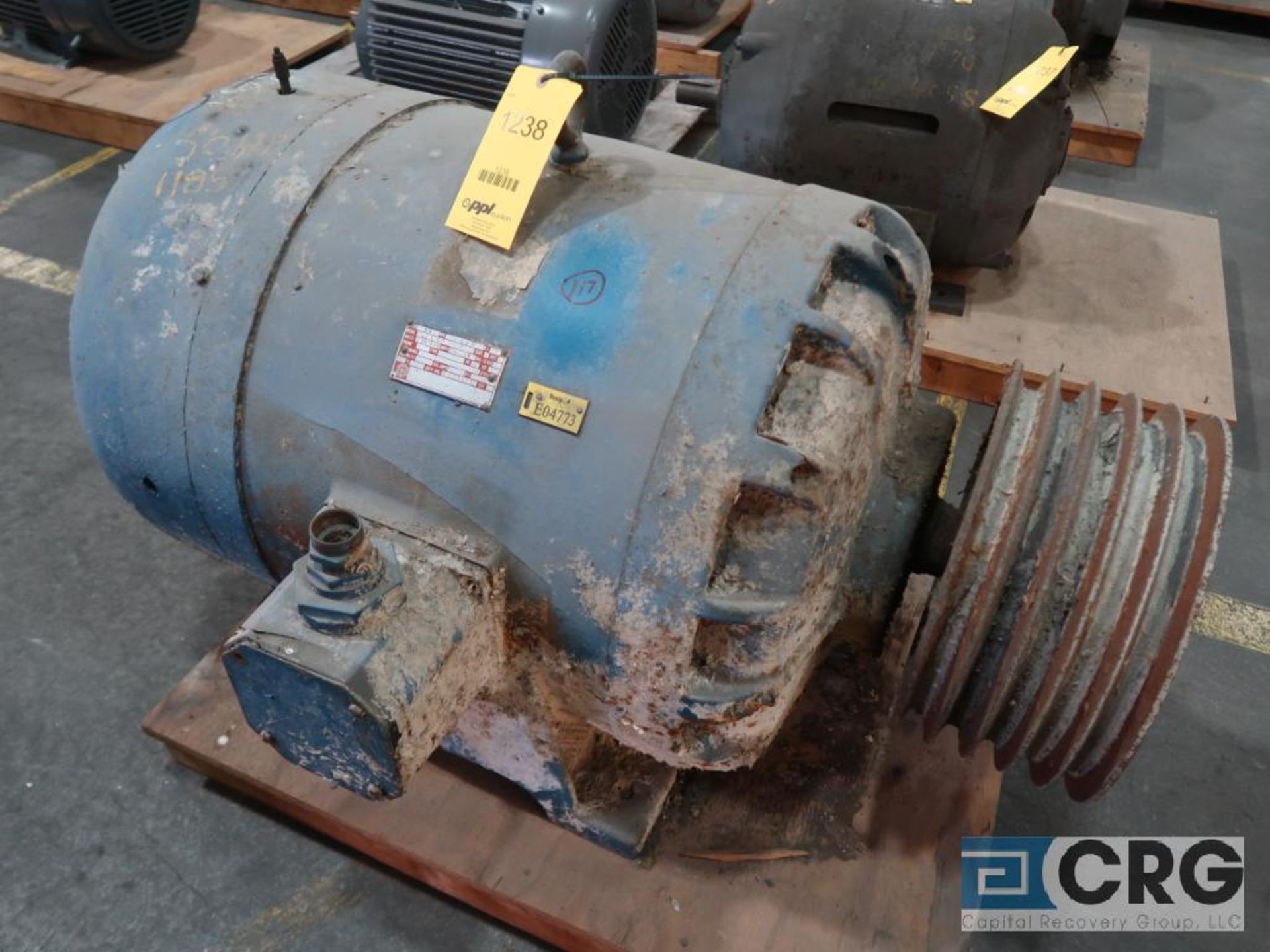 Delco electric motor, 50 HP, 1,185 RPMs, 220/440 volt, 3 ph. (Finish Building)