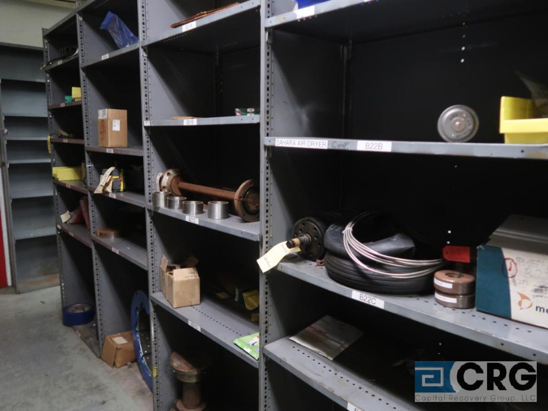 Lot of (18) sections with assorted parts including flanges and shock pads-CONTENTS ONLY (Store - Image 5 of 6