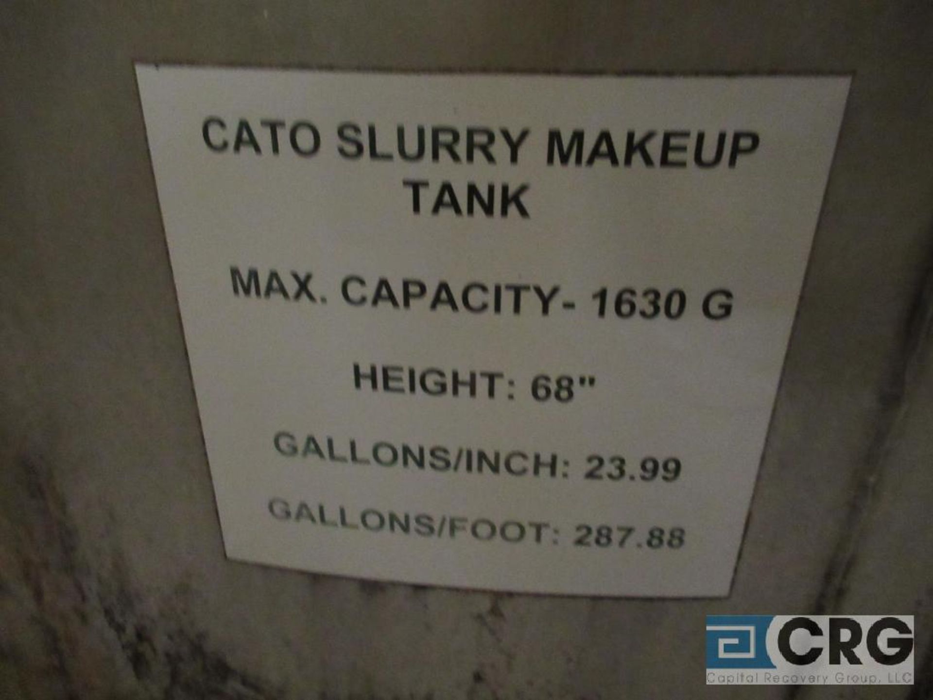 Set of (2) Cato Slurry Make-up & Supply tanks, 1600 & 2000 gal capacities, 68" & 84" on straight - Image 3 of 6