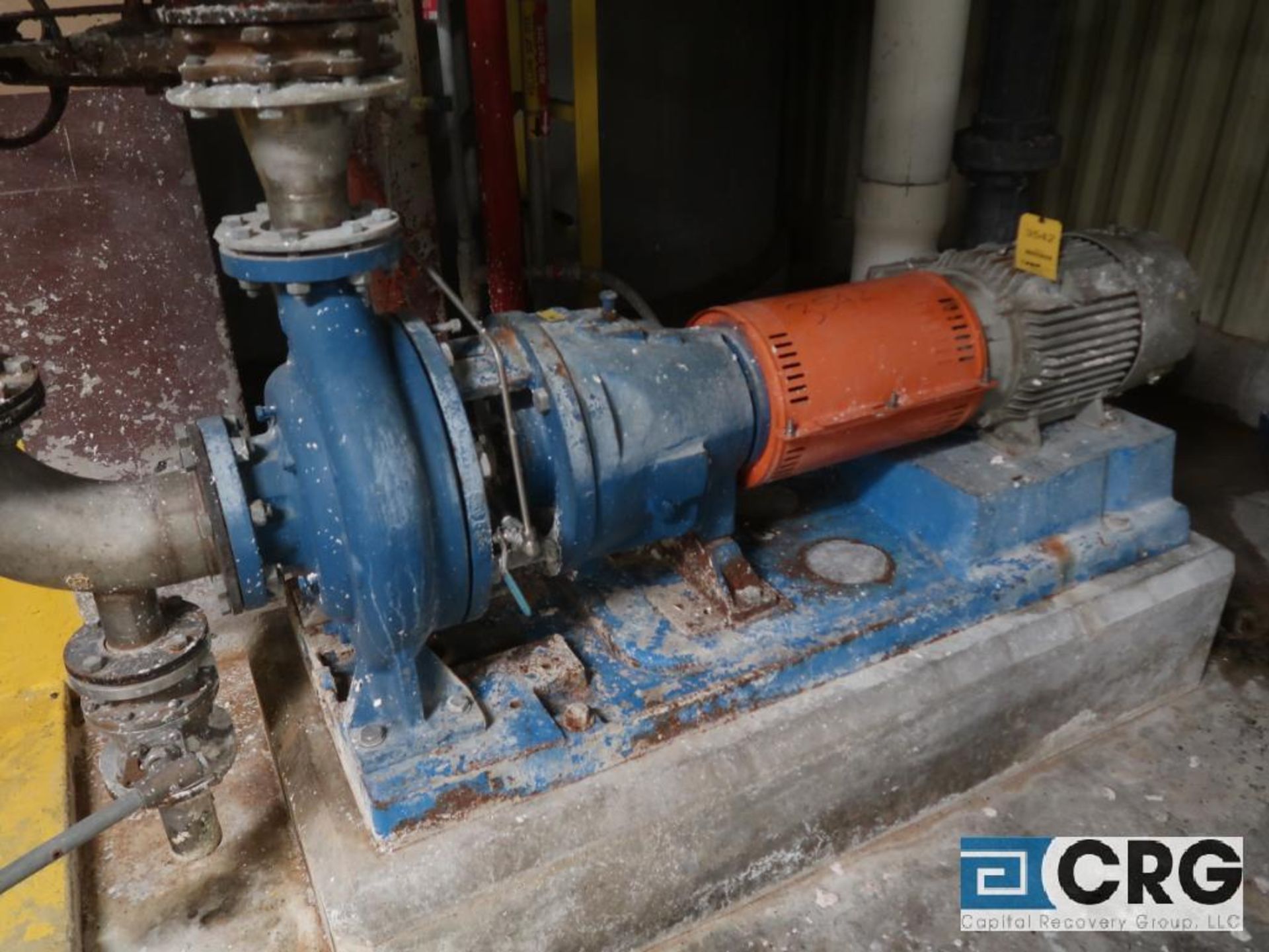 Goulds 4 X 6 316 stainless steel case centrifugal pump with 15 HP drive (Elev. 496 PM Mezz)