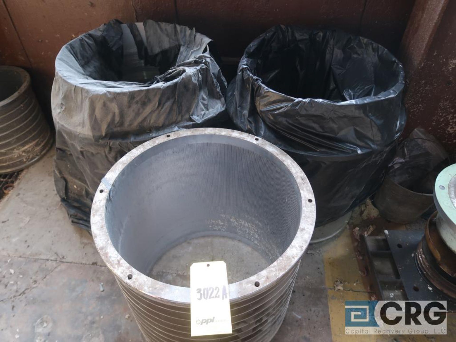 Lot of (3) stainless baskets screens, and (1) rotor (Elev 542 Pulp Mill) - Image 2 of 2