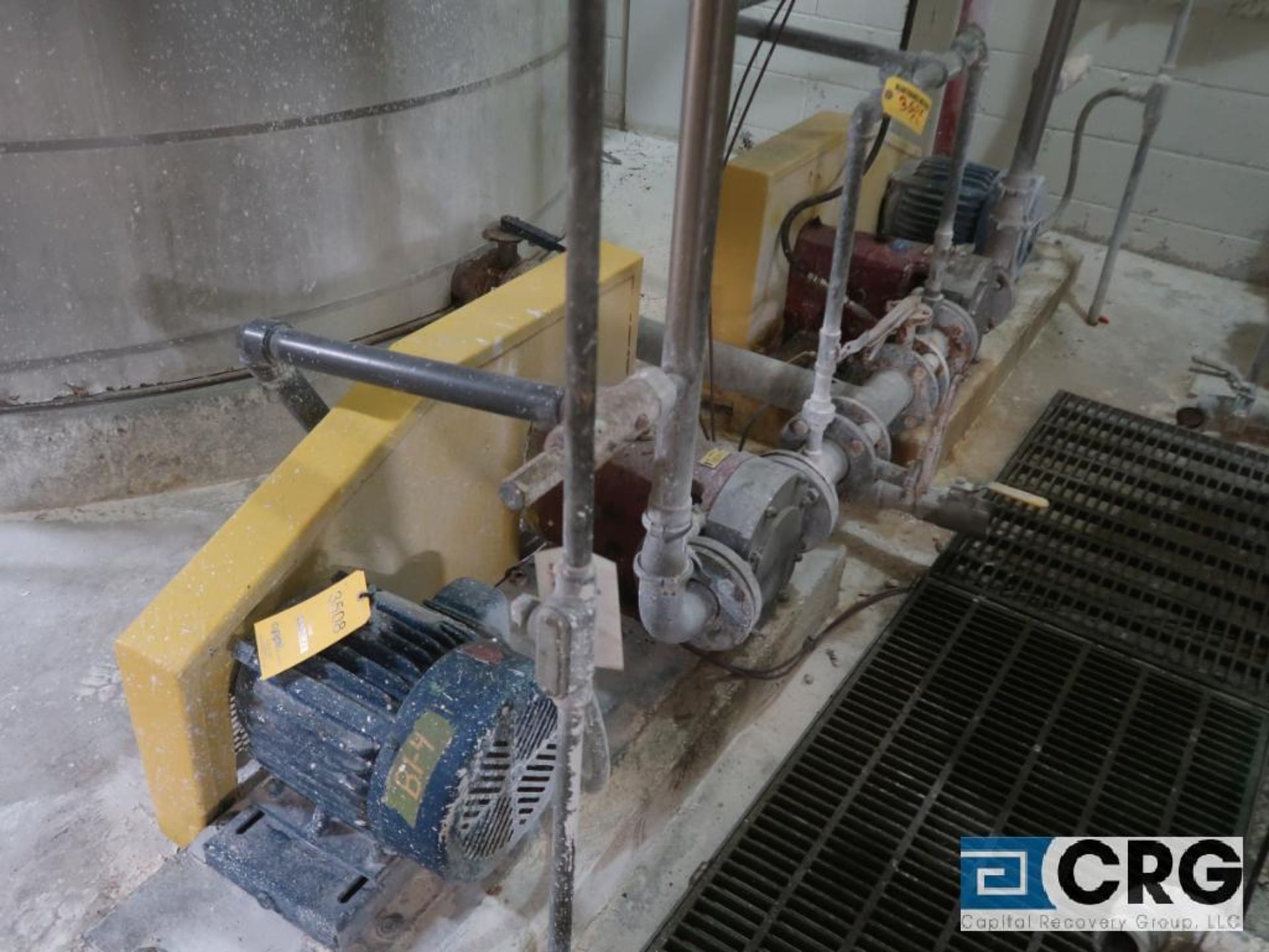 Lot of (2) Lobe Pro 316 stainless steel rotary positive displacement pumps with 15 HP drives (