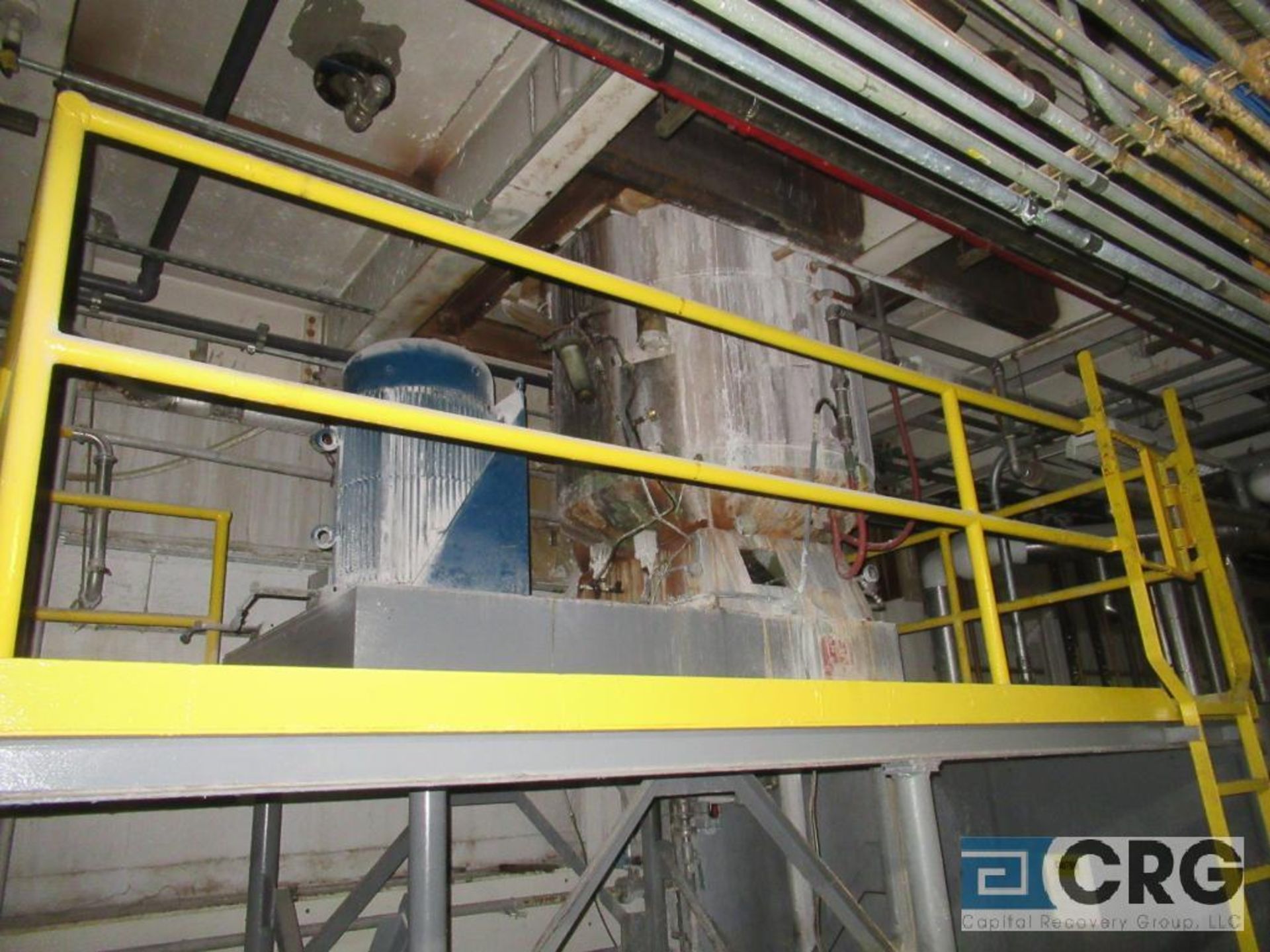 Kady 500B stainless steel hot water jacketed bottom entry production mill with 200 HP drive (Elev. - Image 4 of 5