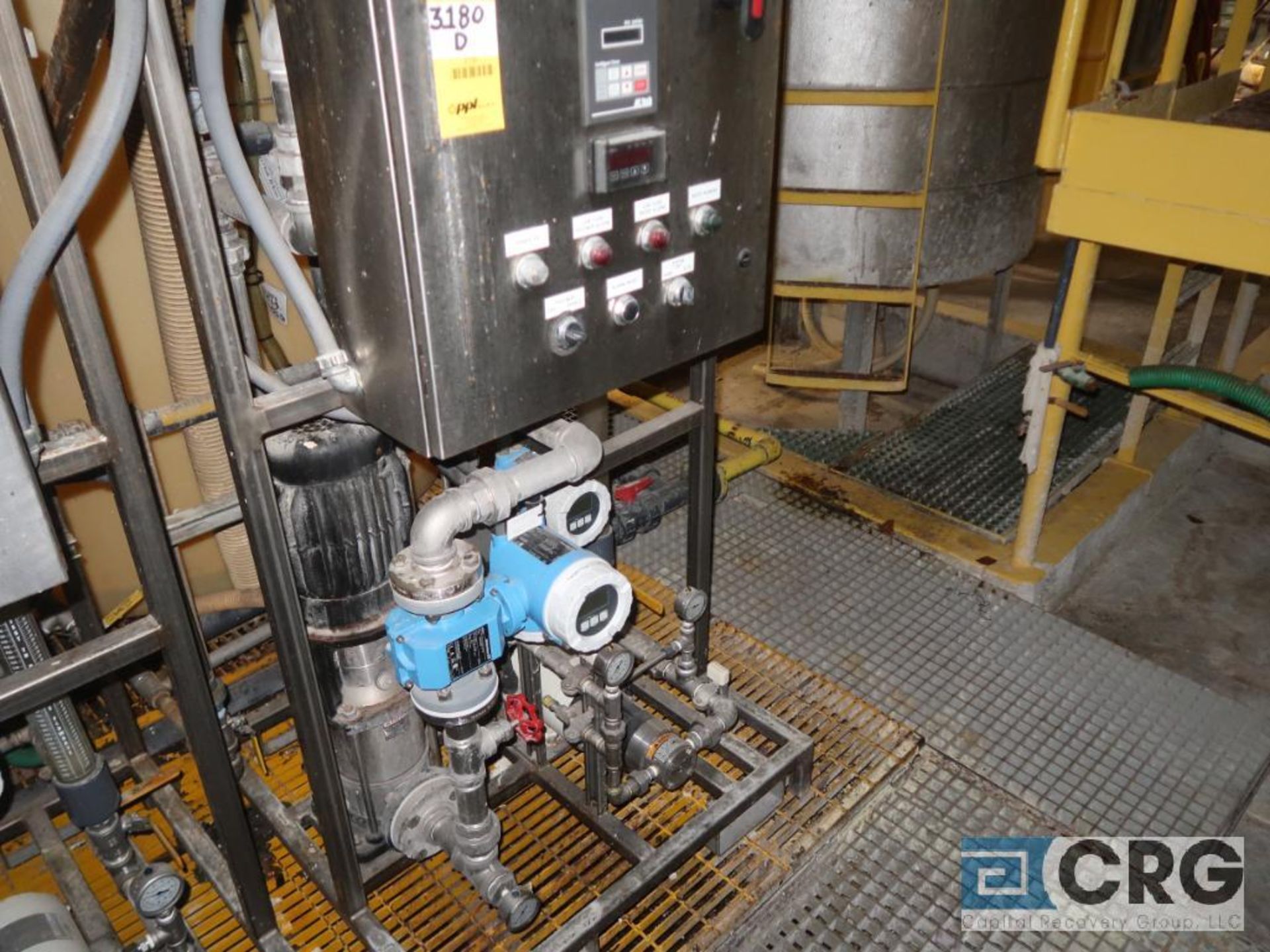 East Polymer Make Down System skid, with flow controller