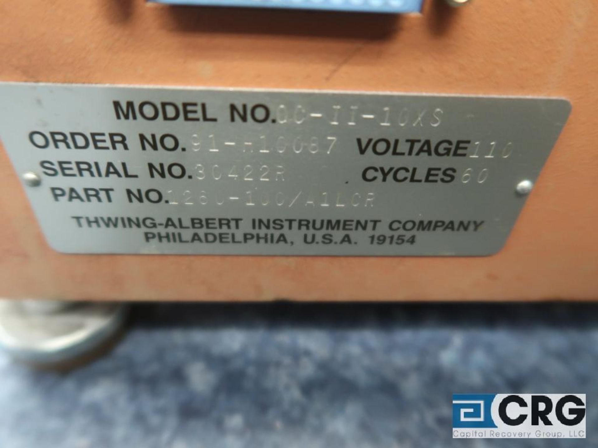 Thwing-Albert QCII-XS electronic tensile tester (Main Lab - Machine Building) - Image 3 of 3