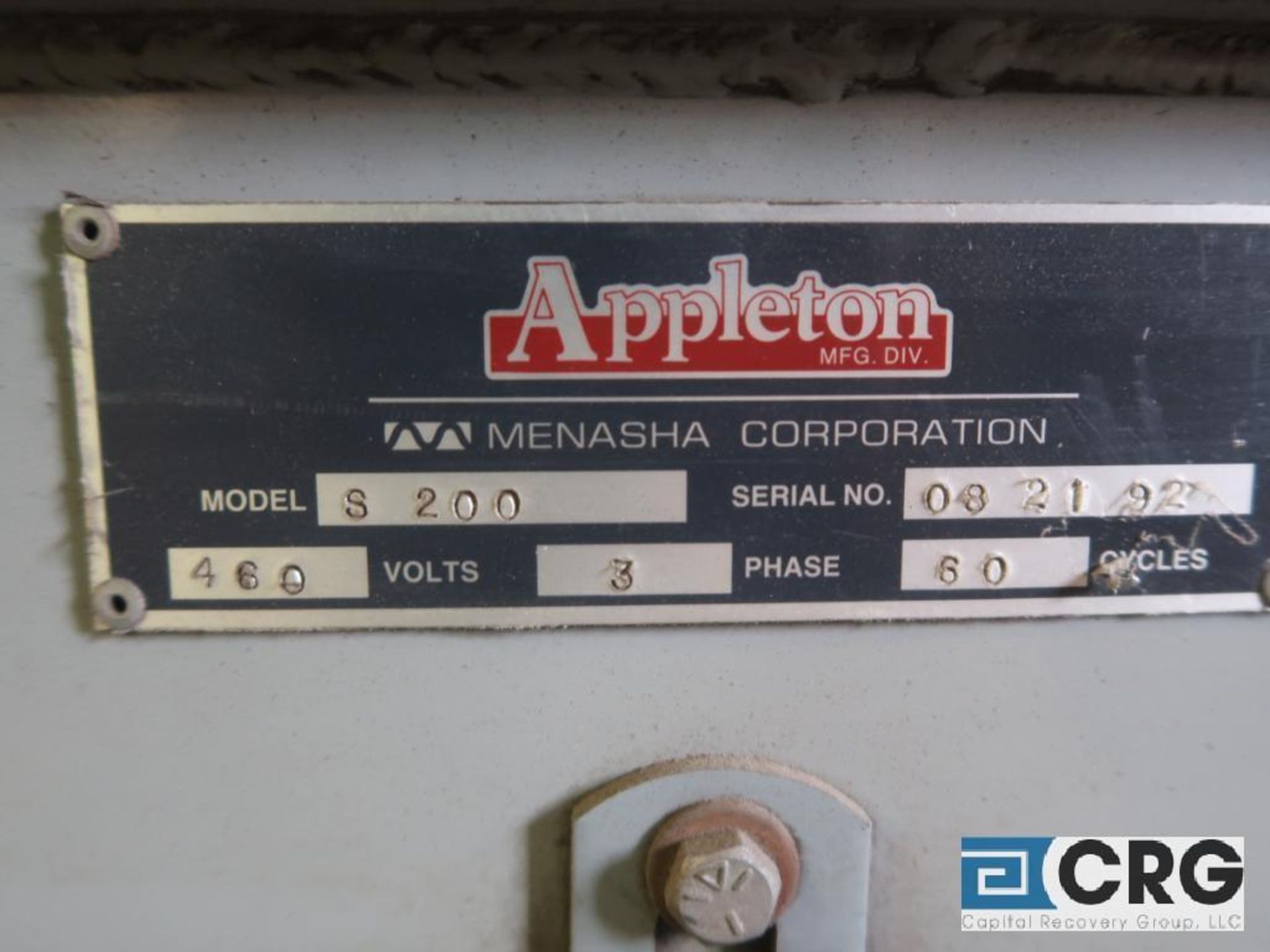 Appleton S-200 12 ft. core cutter, 460V 3 PH (Elev. 496 PM Mezz) - Image 3 of 3