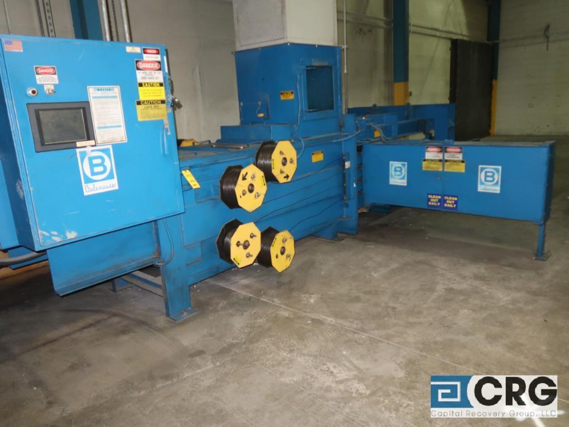 Balemaster PLC control hydraulic self-tying horizontal baler. Model BB-3220-6 s/n B0235-01-750055 (