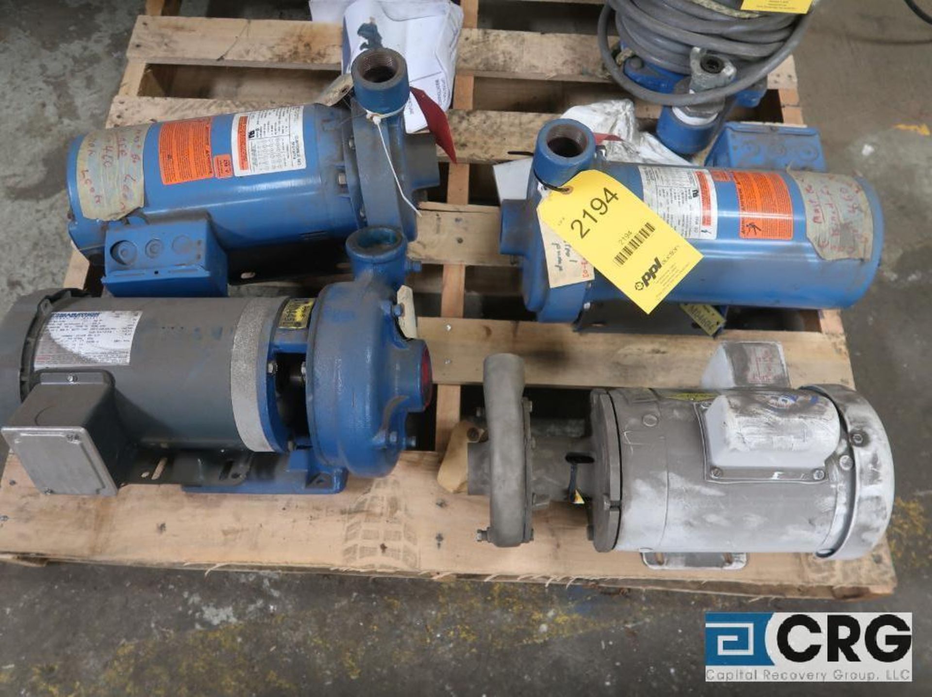 Lot of (4) Centrifugal pumps