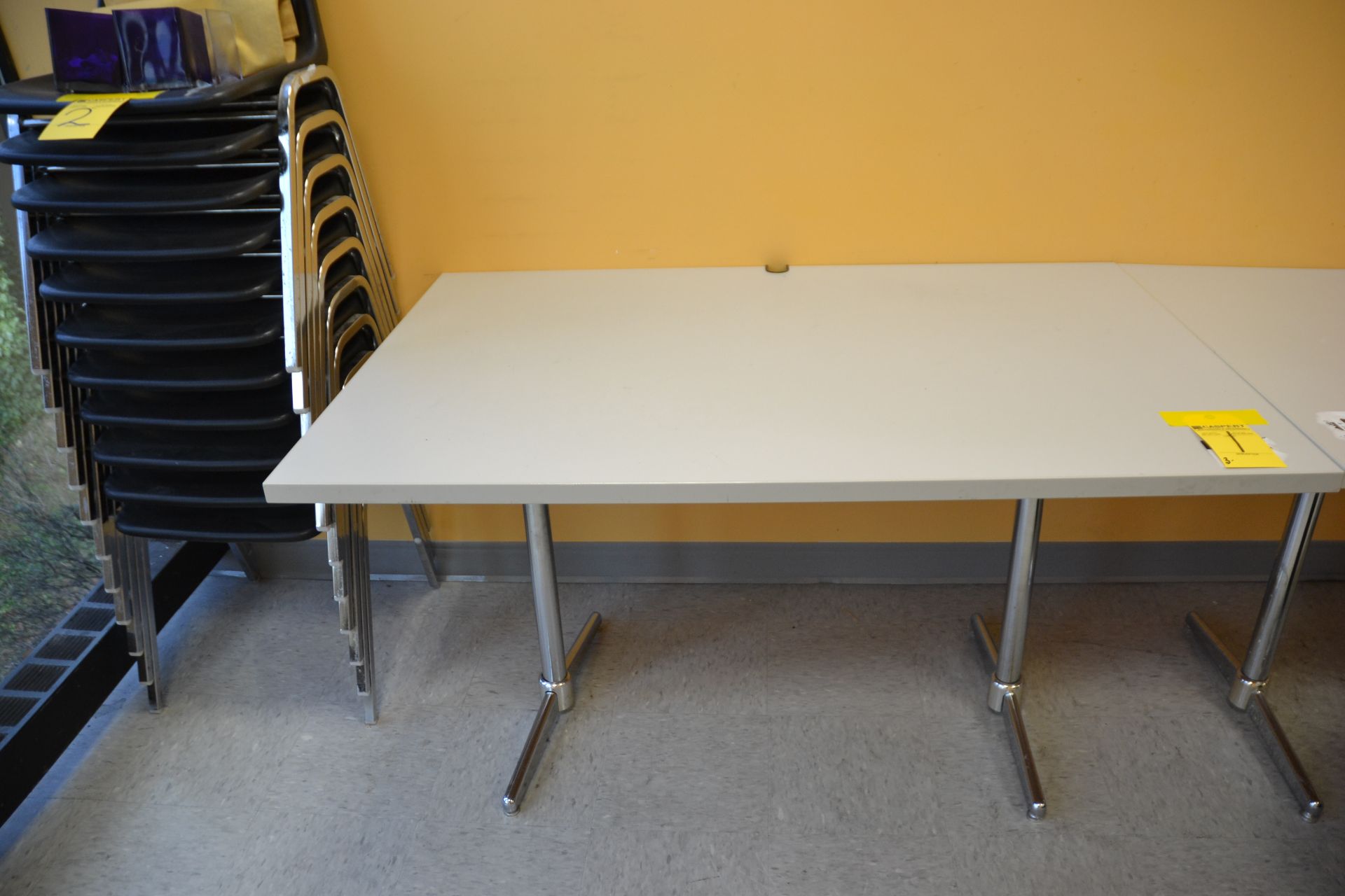 Double Pedestal Formica Top Tables