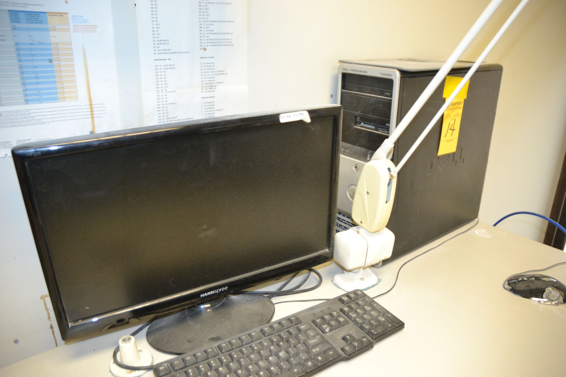 Dell Precision T3500 Computer with (4) Monitors
