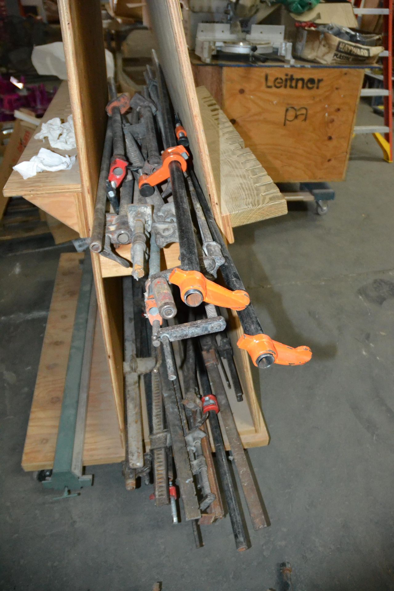 Pipe & Flat Clamps w/ Portable Rack - Image 2 of 2