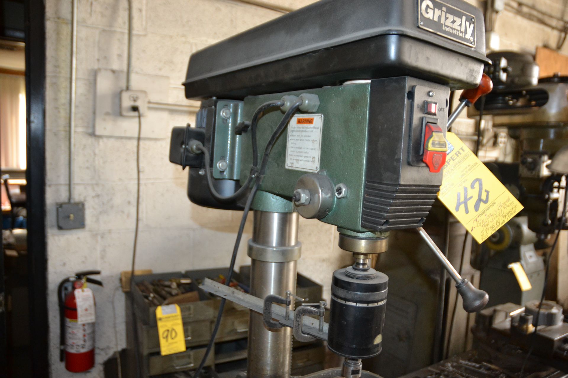 14" Grizzly Bench Top Drill Press, G7943 with R5 Rapmatic Tapping Head - Image 2 of 2