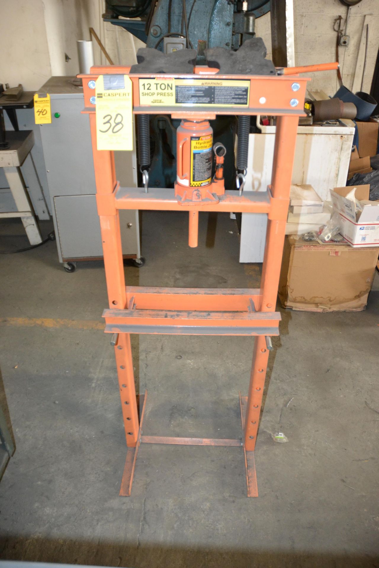 12 Ton Hydraulic Bottle Jack with "H"-Frame Press