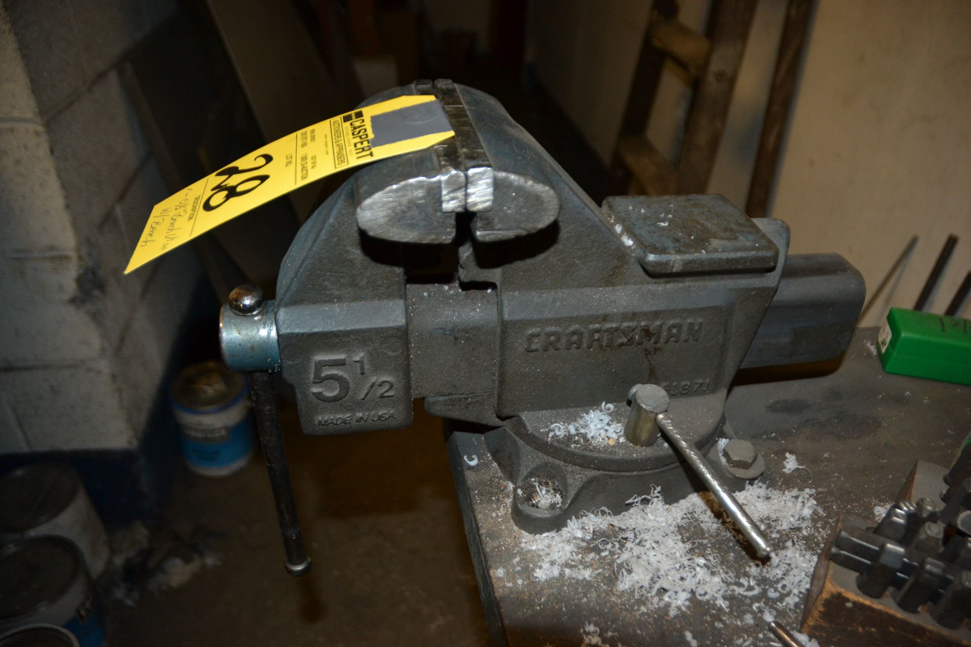 5 1/2" Swivel Bench Vise with Work Bench