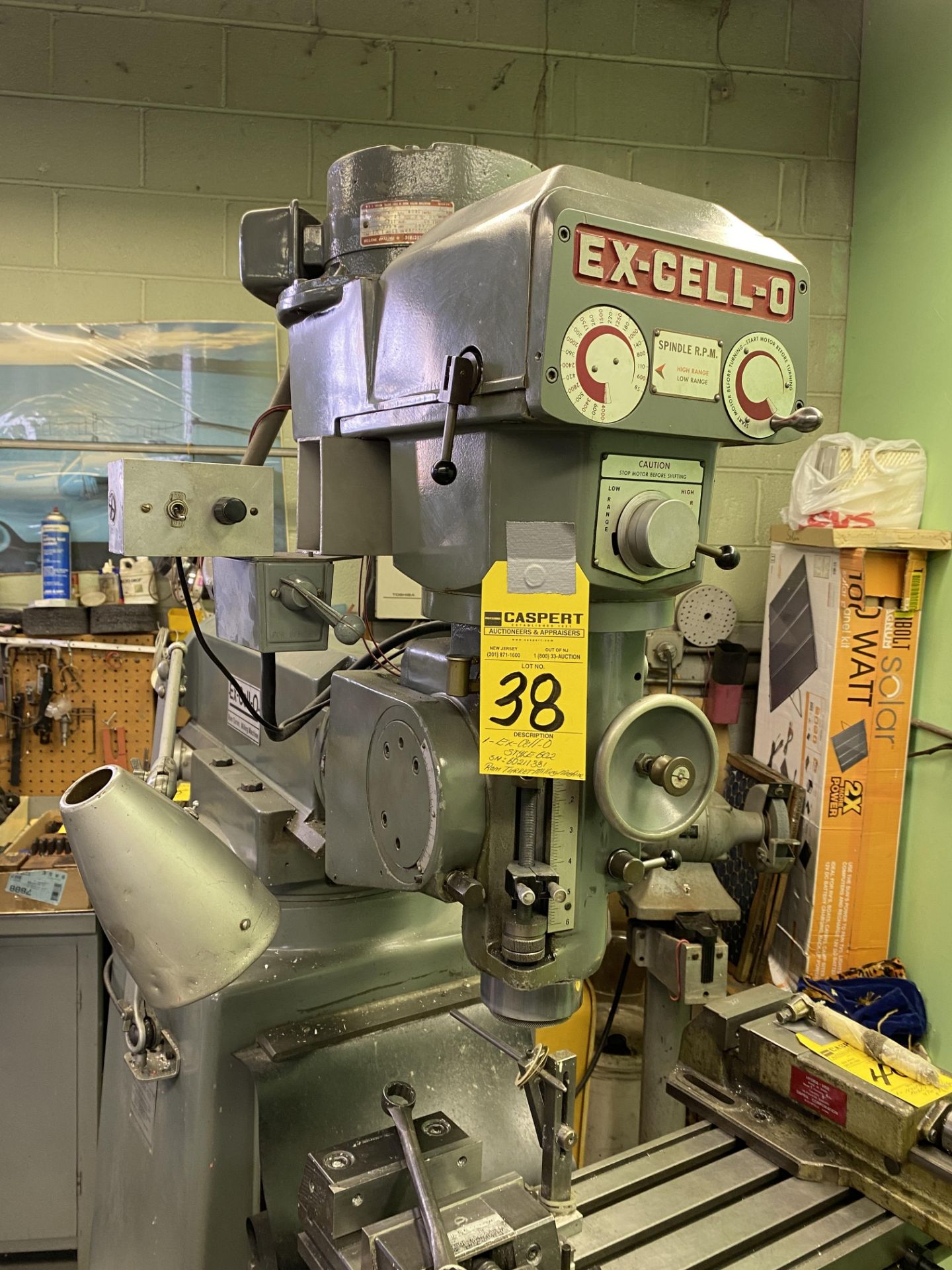 Ex-Cell-0 Style 602 Ram Turret Milling Machine, SN: 60211381