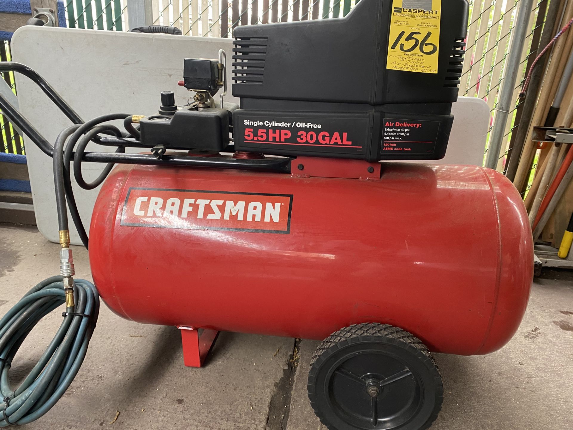 Craftsman 5.5 HP Air Compressor, M: 919-164310