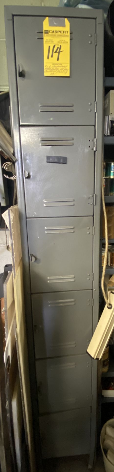 6 Compartment Locker with Contents