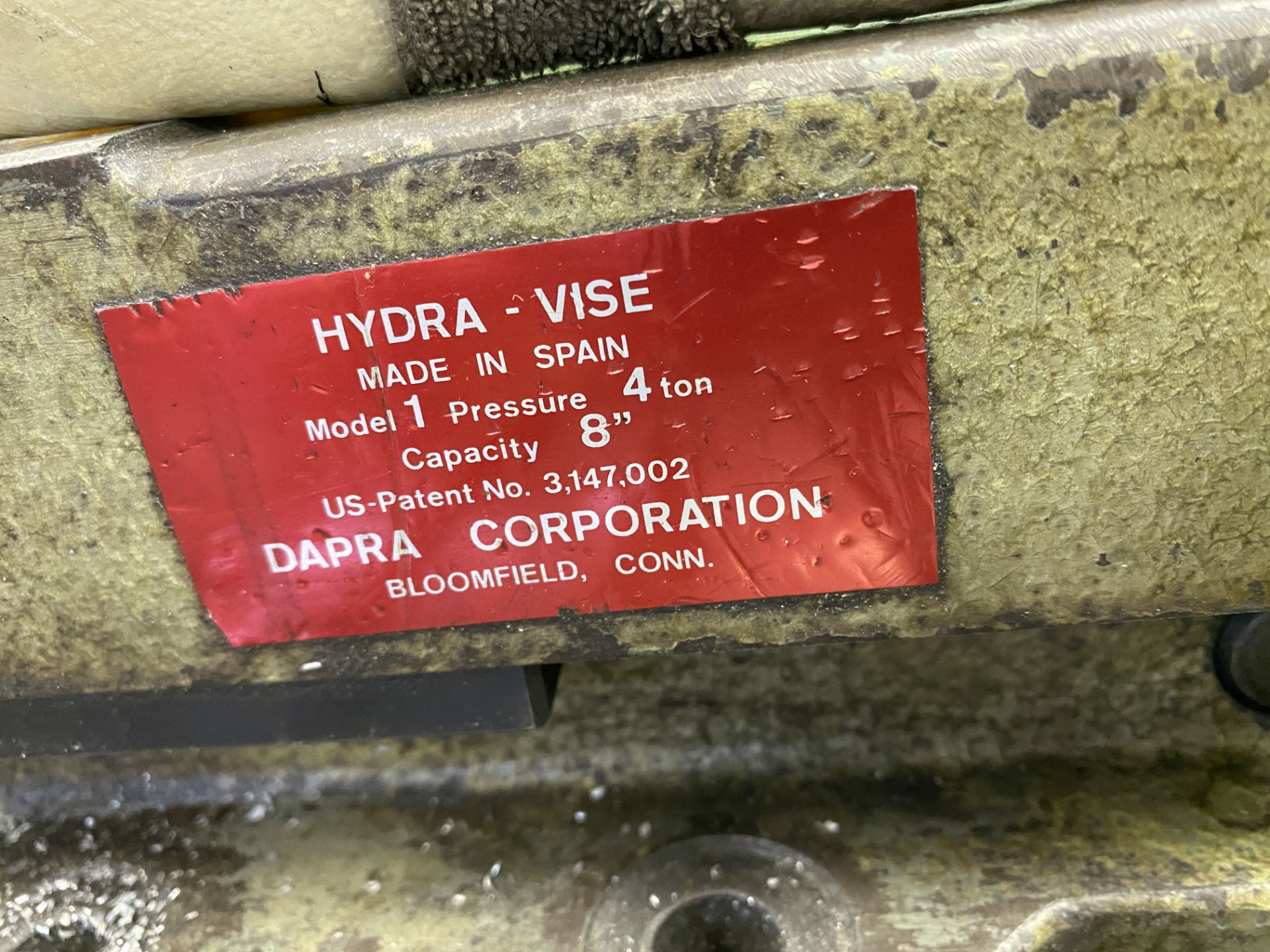 Hydra-Vise 5" M: 1 4-Ton Capacity 8" - Image 2 of 2