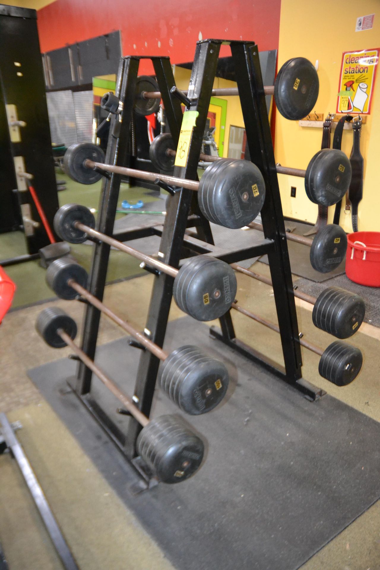 Lot - Barbells with Tree Rack - Image 2 of 2
