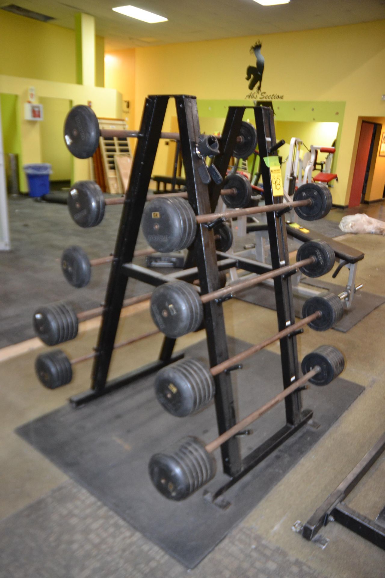 Lot - Barbells with Tree Rack
