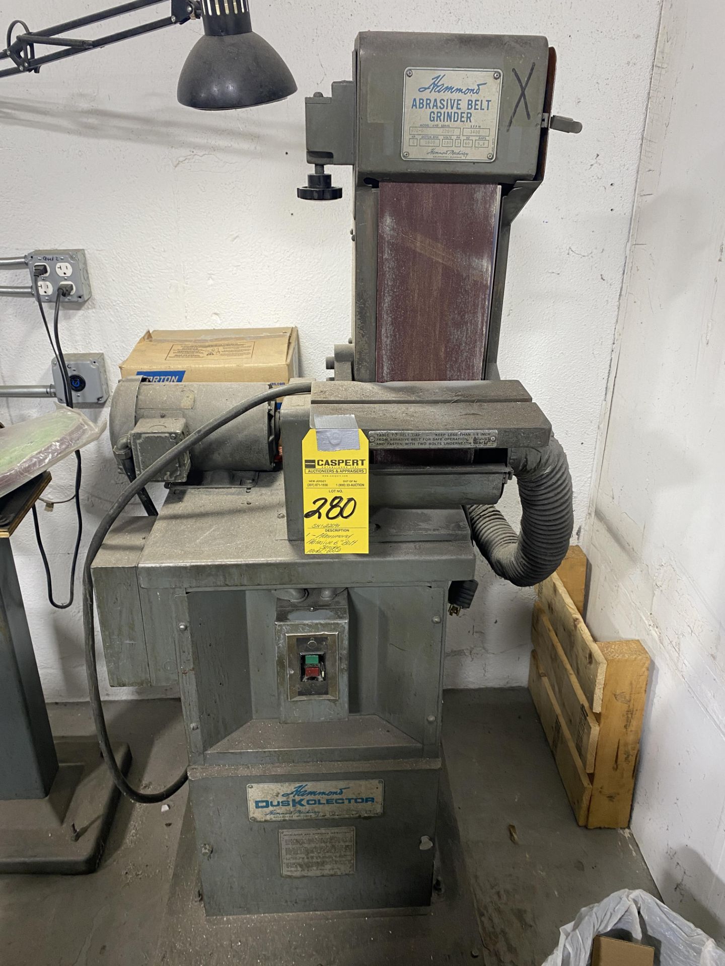 Hammond Abrasive 6" Belt Sander, M: 600D SN: 22091