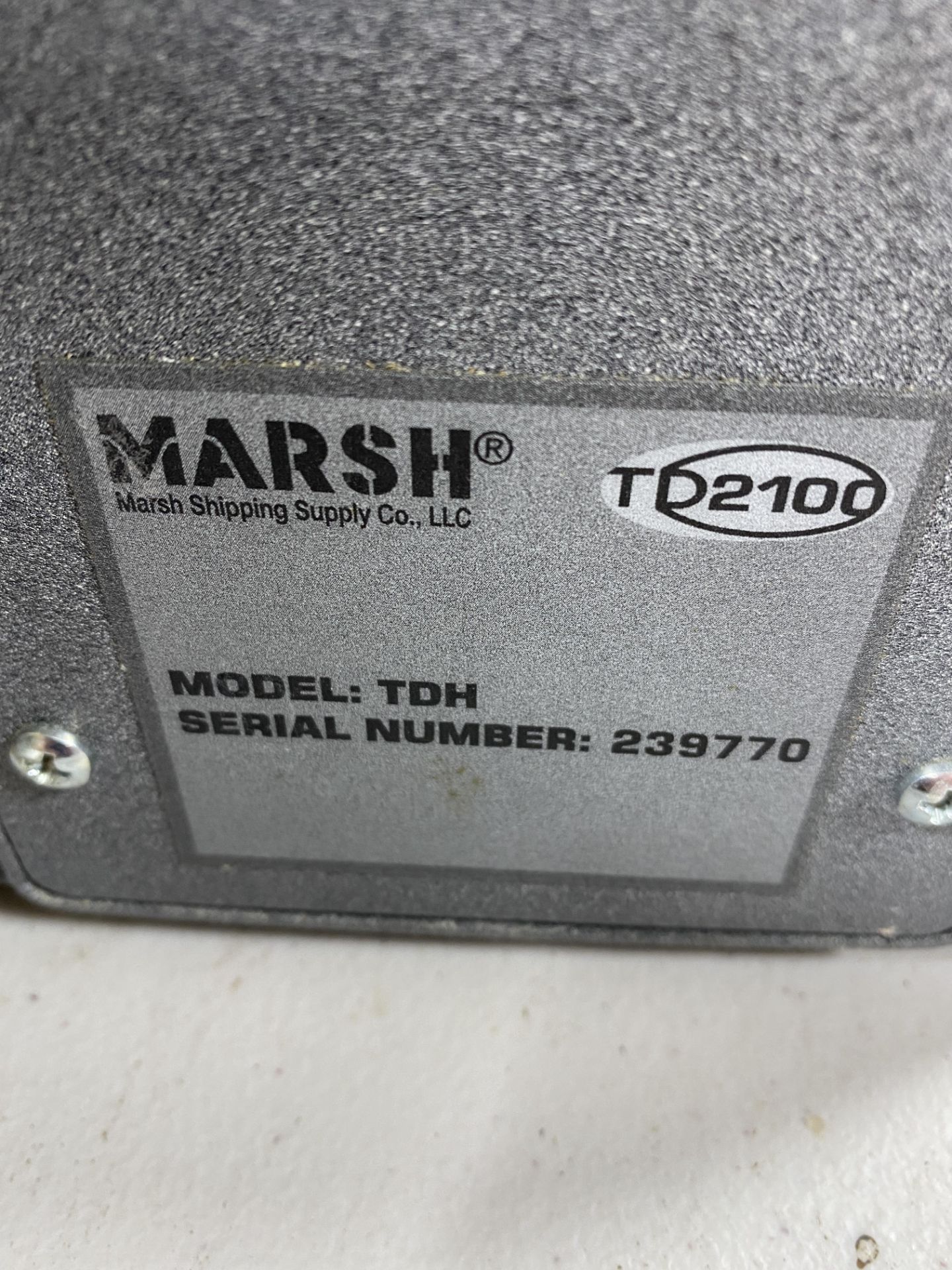 Marsh TD 2100 Tape Shooter, M: TDH, SN: 239770 with 2 Extra Rolls of Tape - Image 2 of 3
