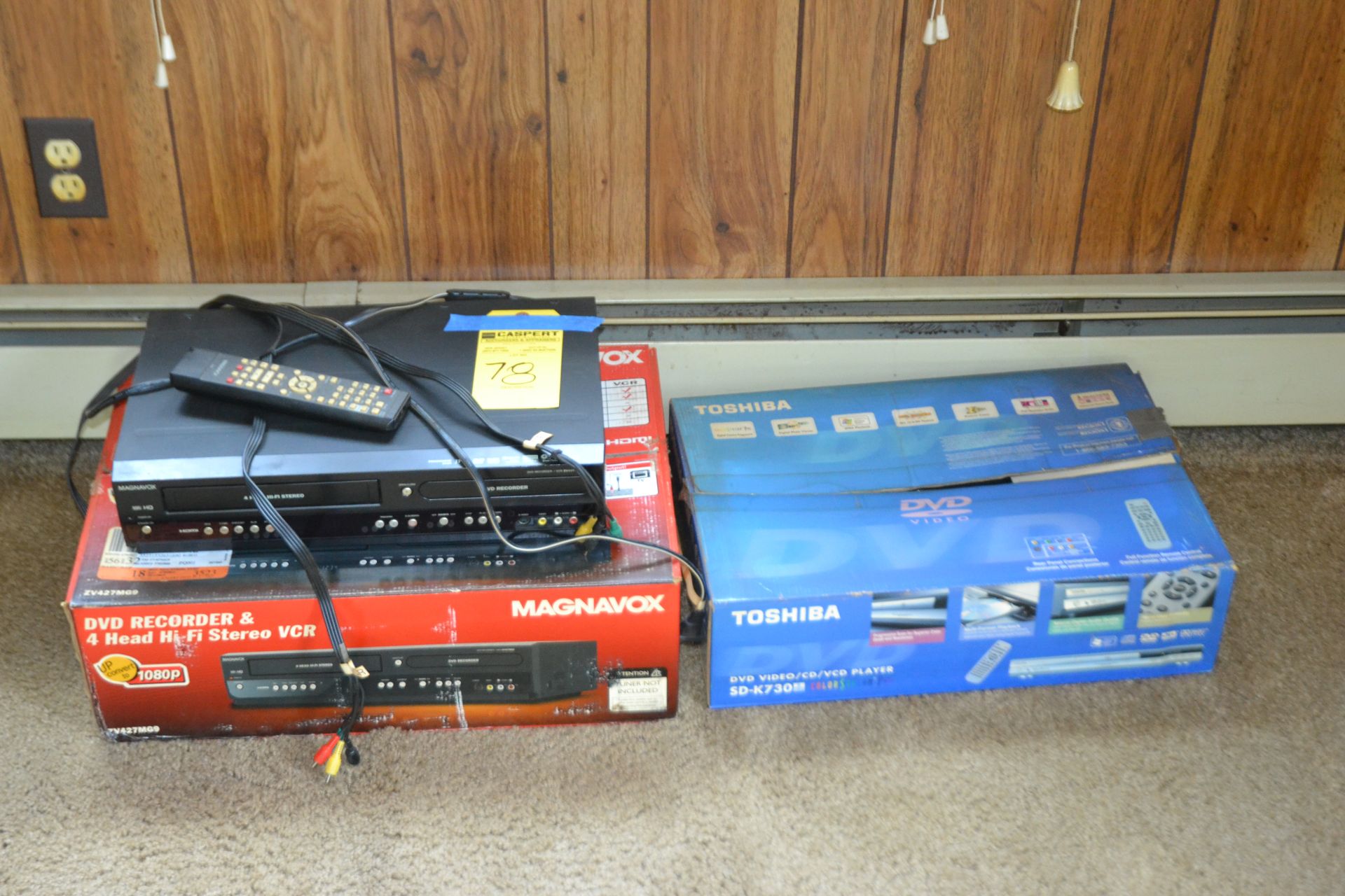 Lot - (3) Assorted VCR's