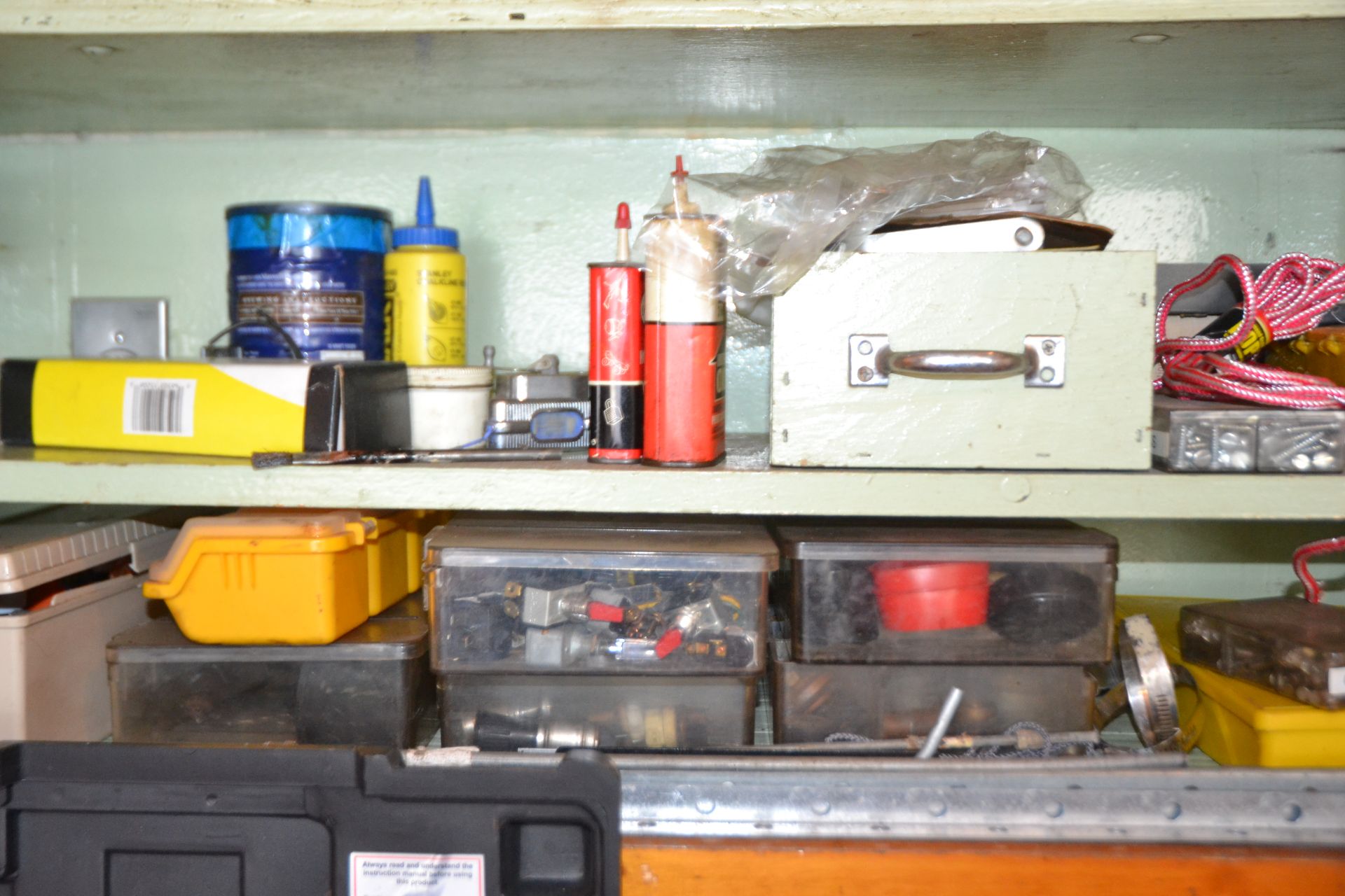 Lot - Fluids, Small Metal Cabinets and Assorted Parts - Image 4 of 4