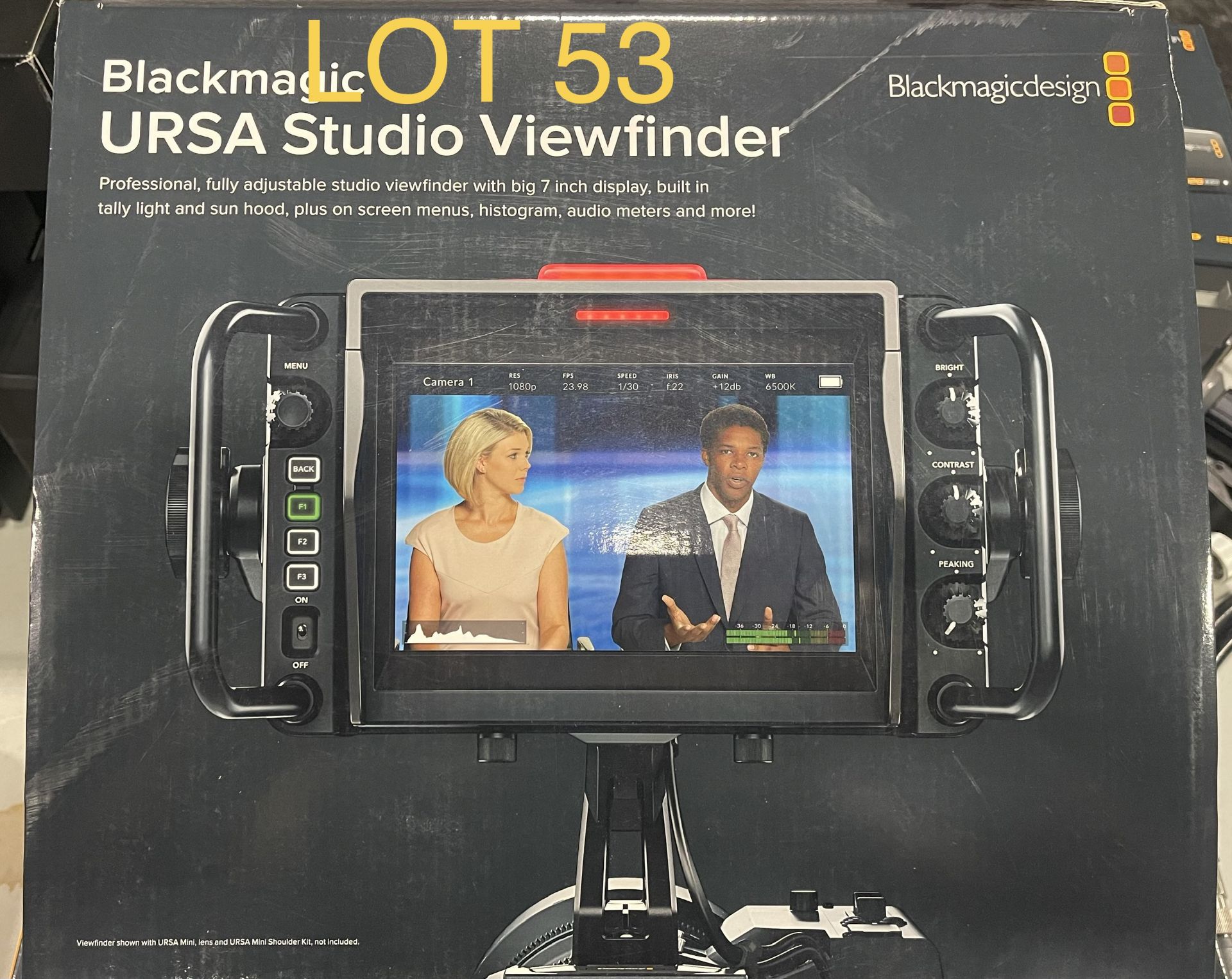 2019 Blackmagic Studio Viewfinder, M: URSA, SN: 5606690