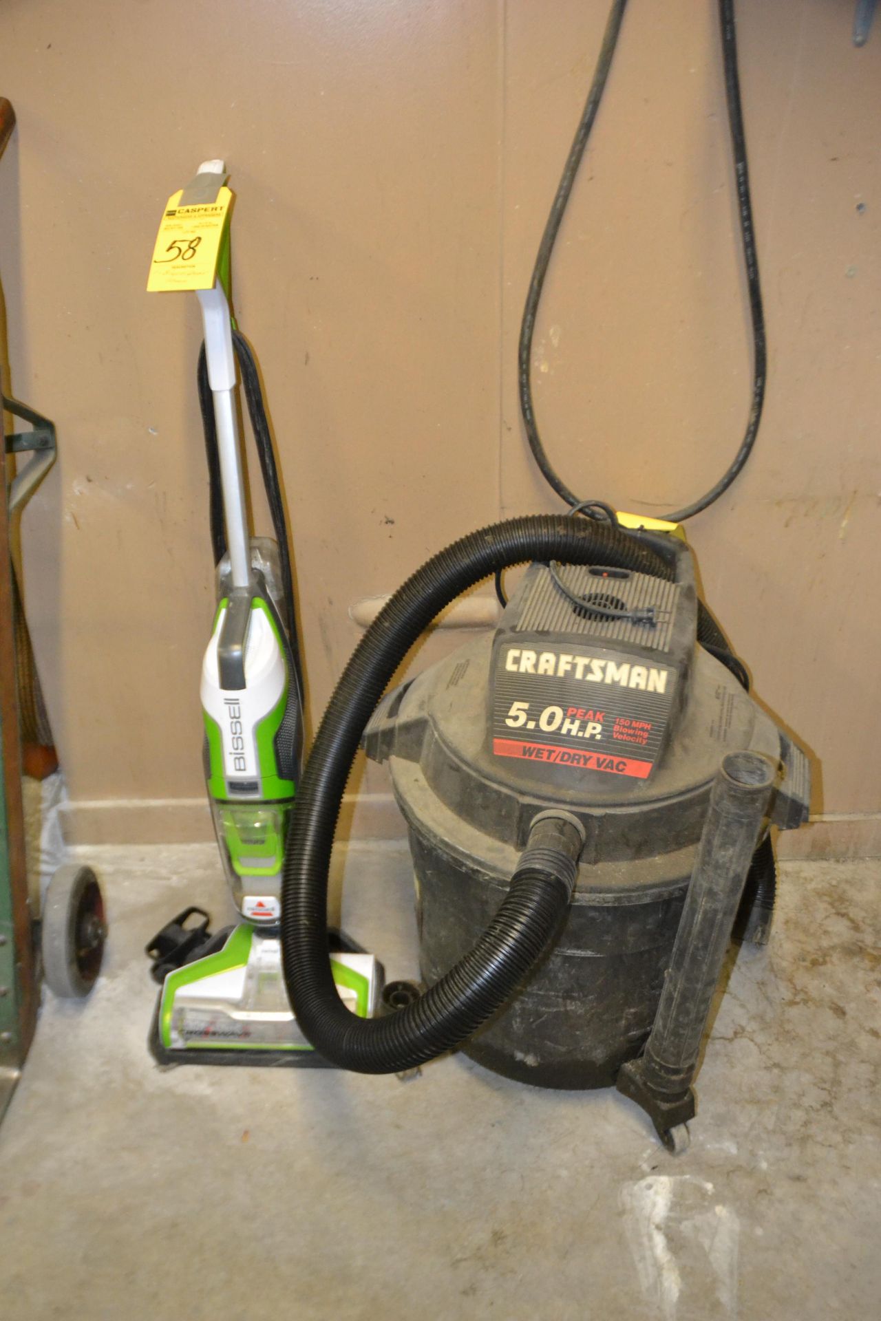 LOT - Bissell Upright Vacuum & Craftsman Wet Dry Vac