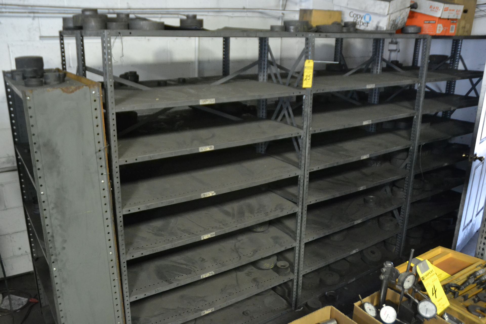 Sections of Metal Shelving