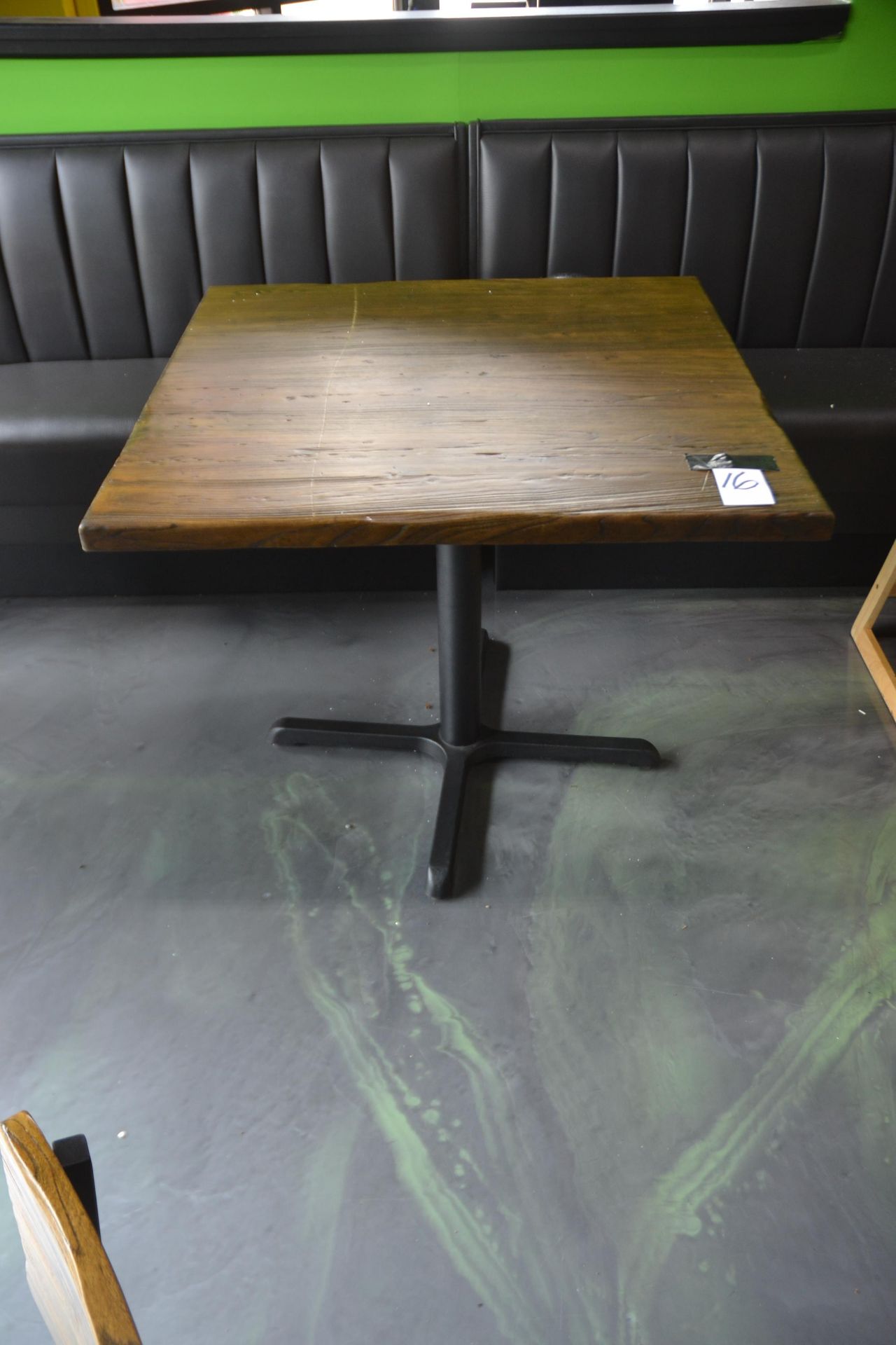 36" x 36" Wood Top Single Pedestal Tables