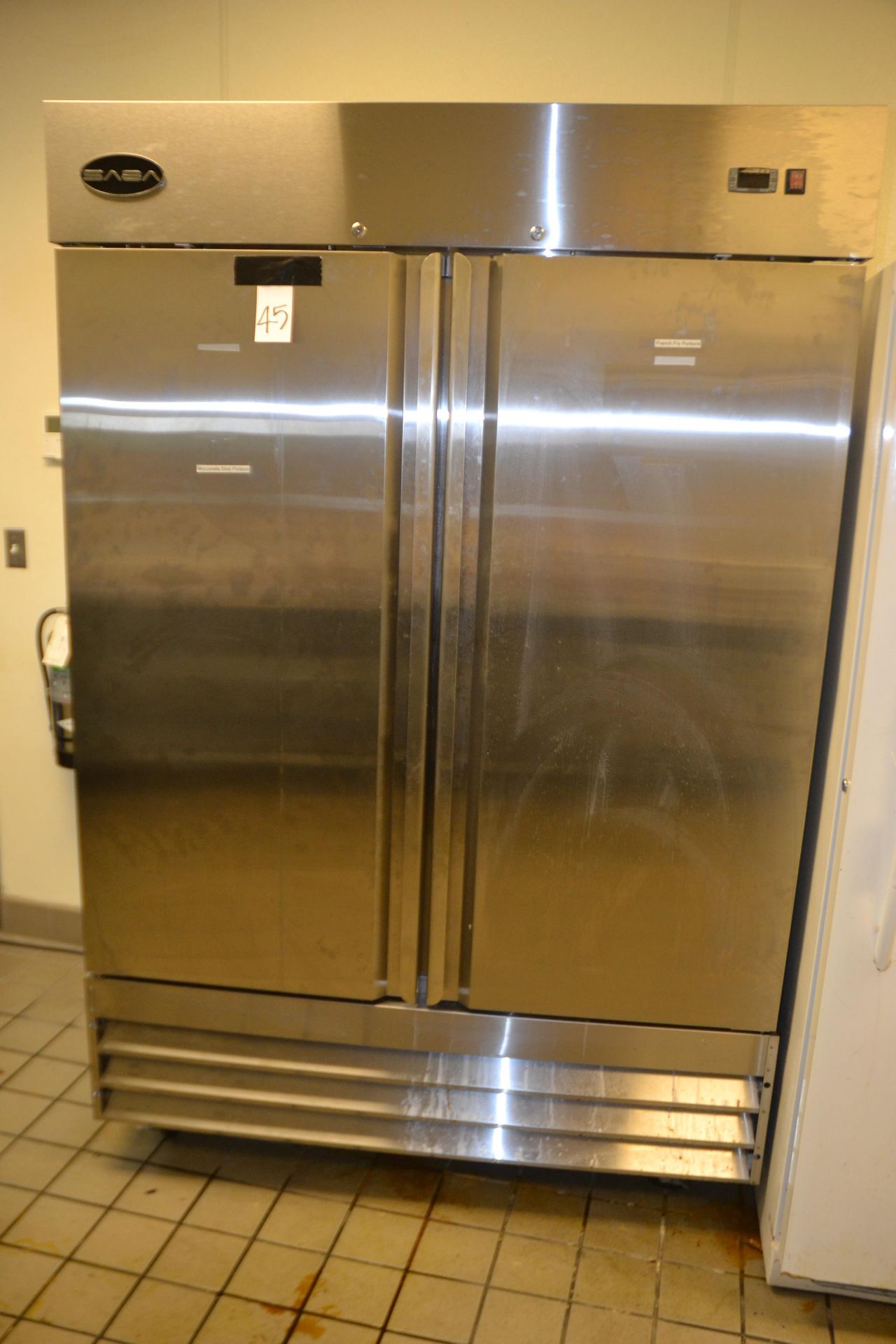 Saba Stainless Steel 2-Door Freezer, S-47F