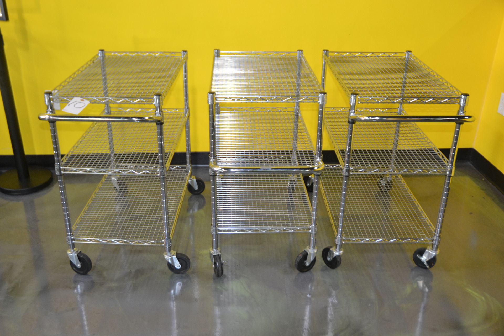 Rolling 3-Shelf Metro Carts