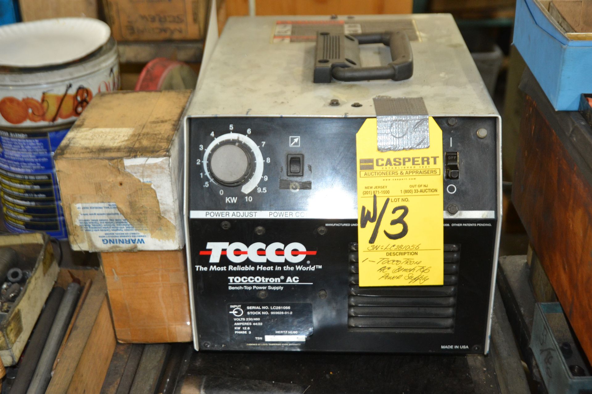 Induction Heating Unit with Toccotron Power Supply & Miller Cool Mate 3