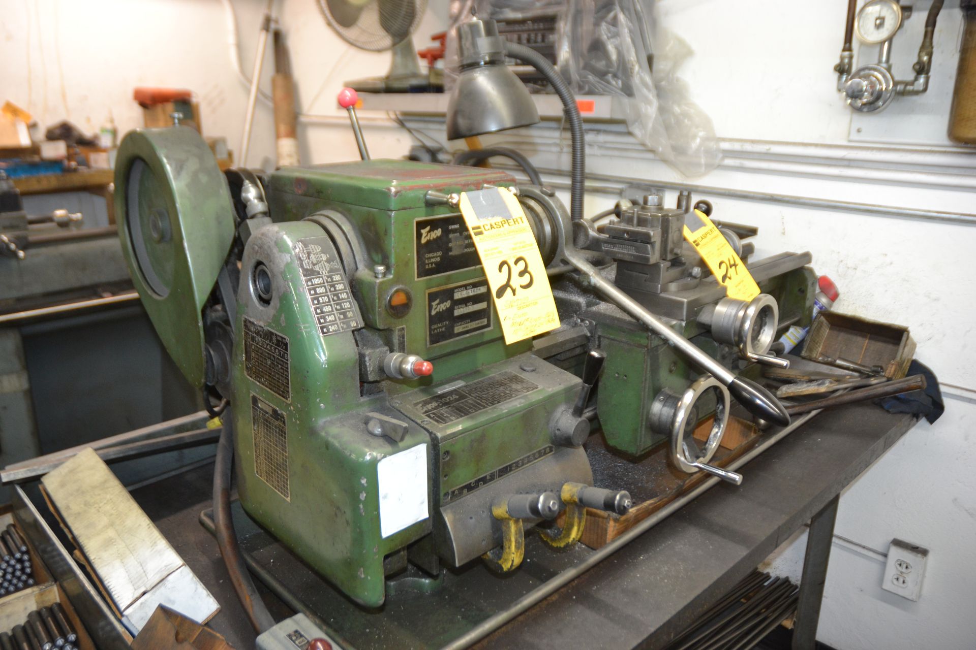 Enco Enco-1024 Lathe with 10" Swing, 24" Center, s/n 7730