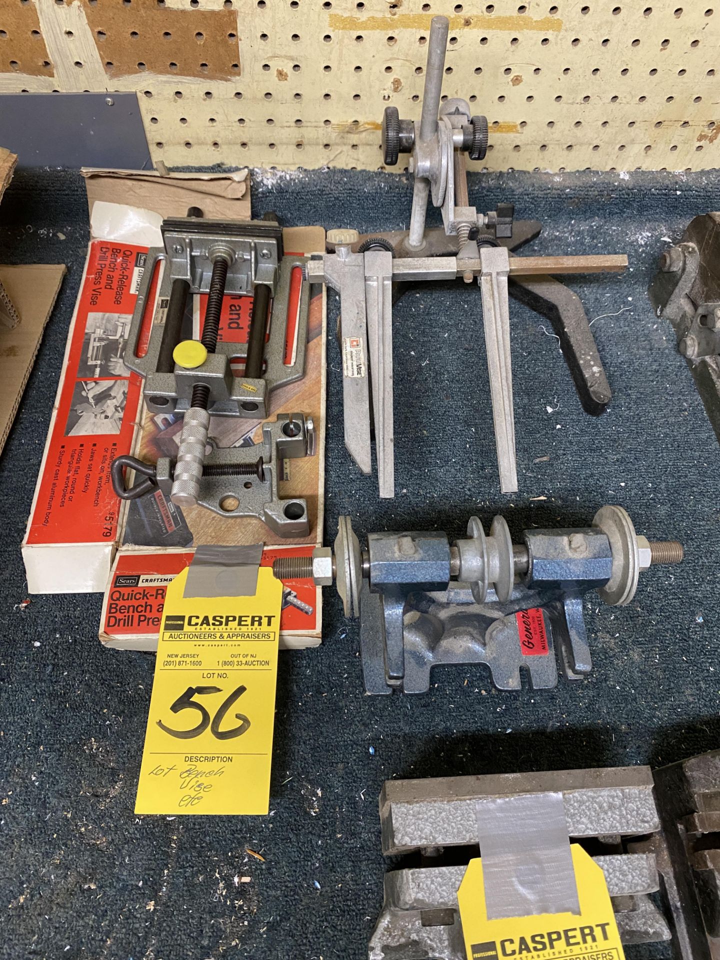 LOT - Bench Vise, Etc.