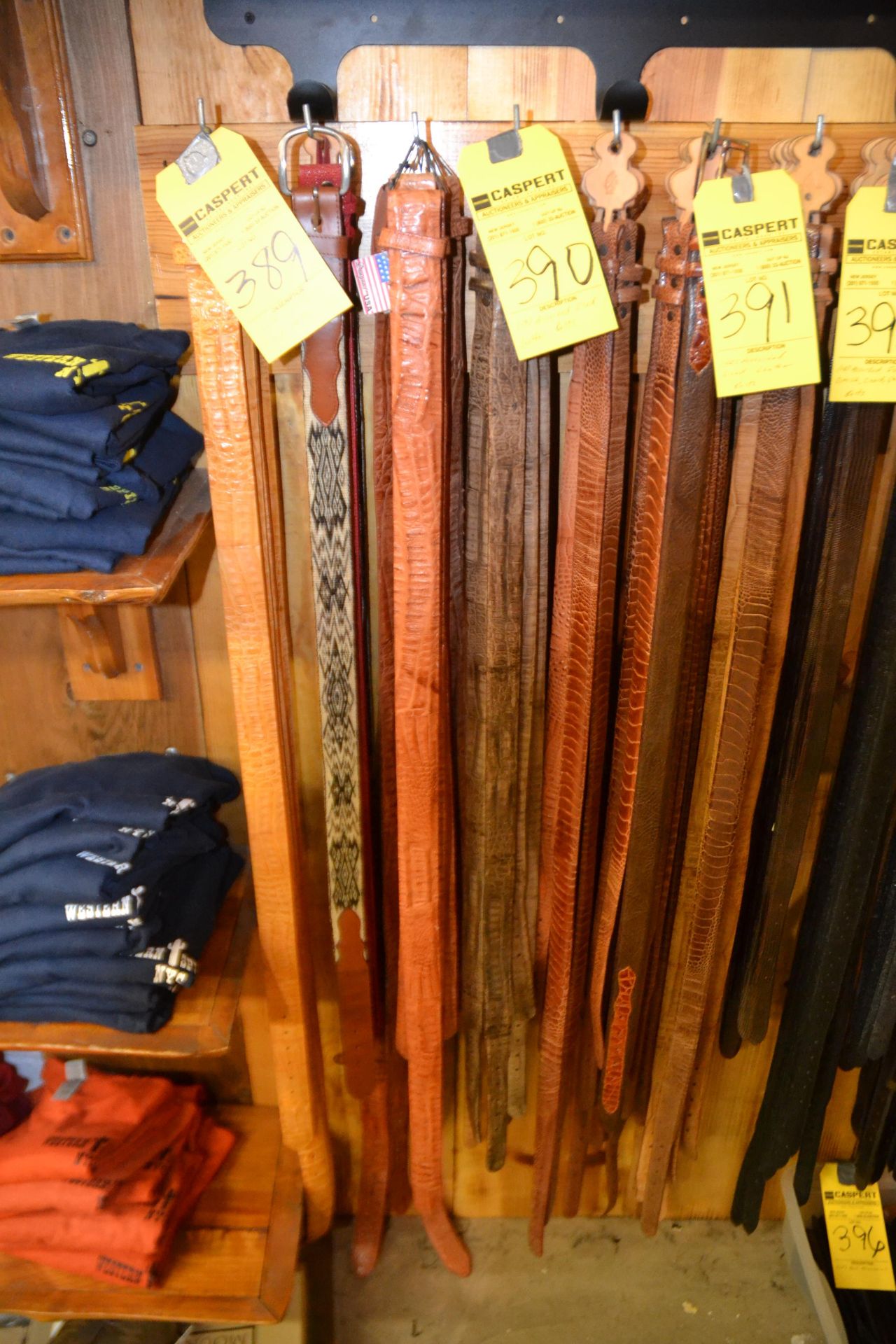 Assorted Sized Leather Belts